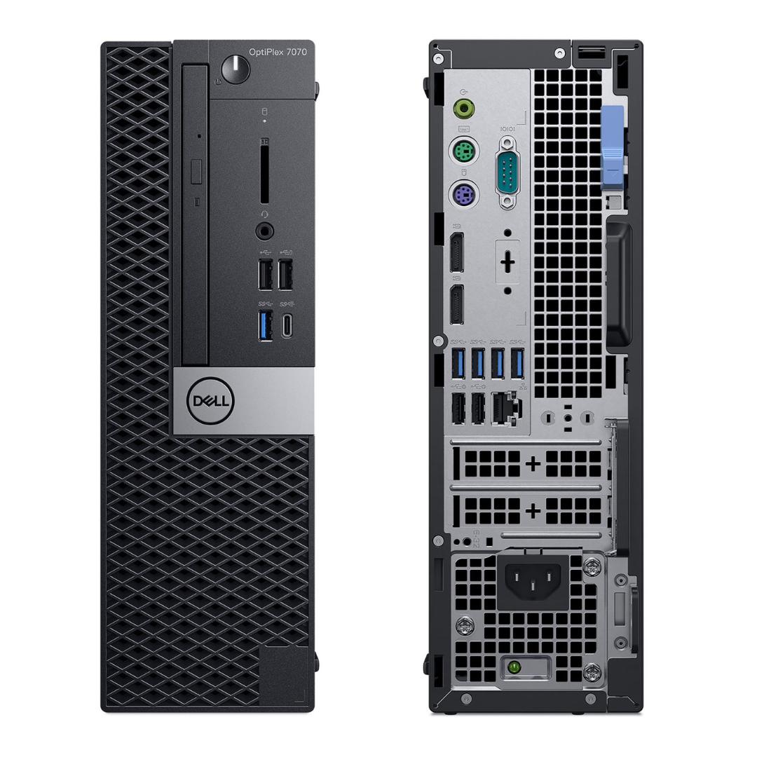 Refurbished Dell Optiplex 7060 SFF Desktop - Intel Core i7-8700 3.2GHz, 16GB RAM, 256GB SSD, Windows 10 Pro | Compact Business PC for Office, Home & Remote Work