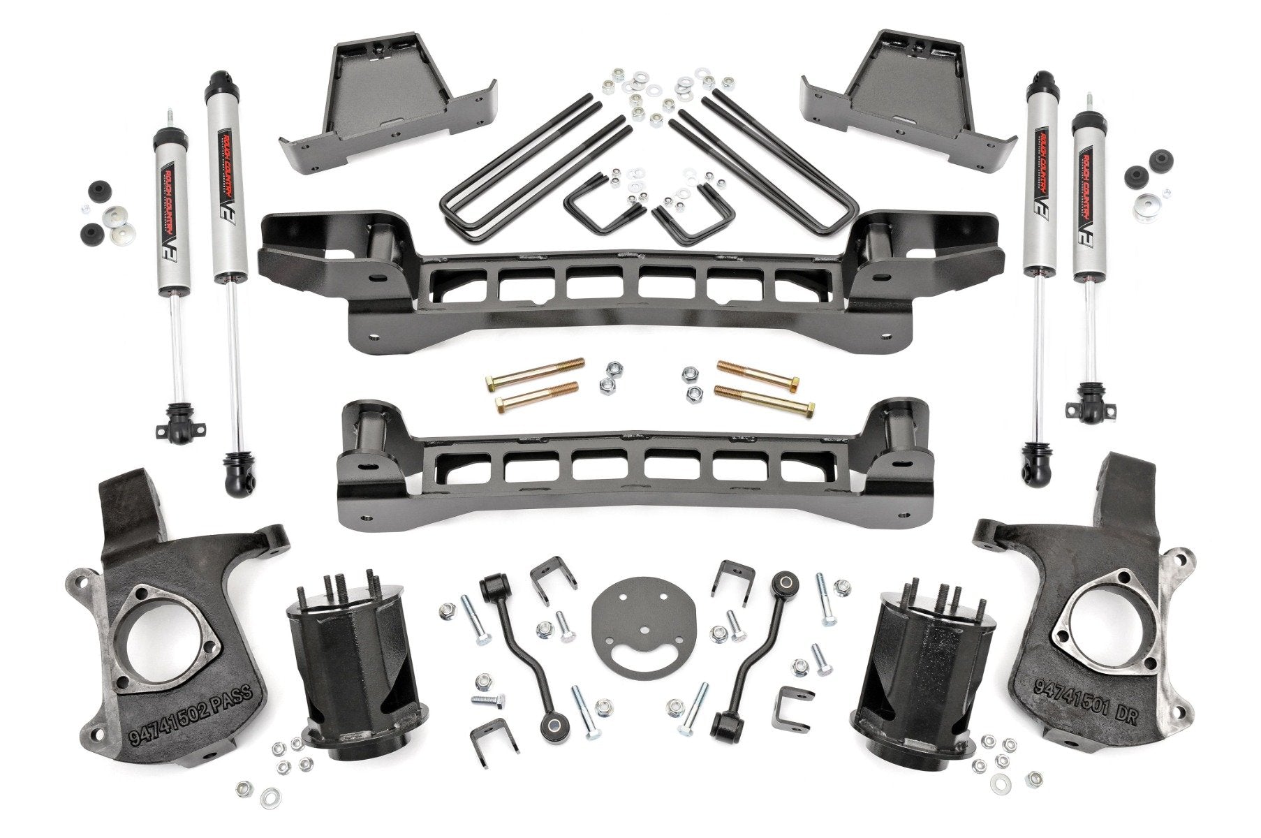 6 Inch Lift Kit with V2 Shocks for Chevy/GMC 1500 2WD (1999-2006 & Classic) - Heavy Duty Suspension Upgrade for Off-Roading & Truck Customization | Part #23470