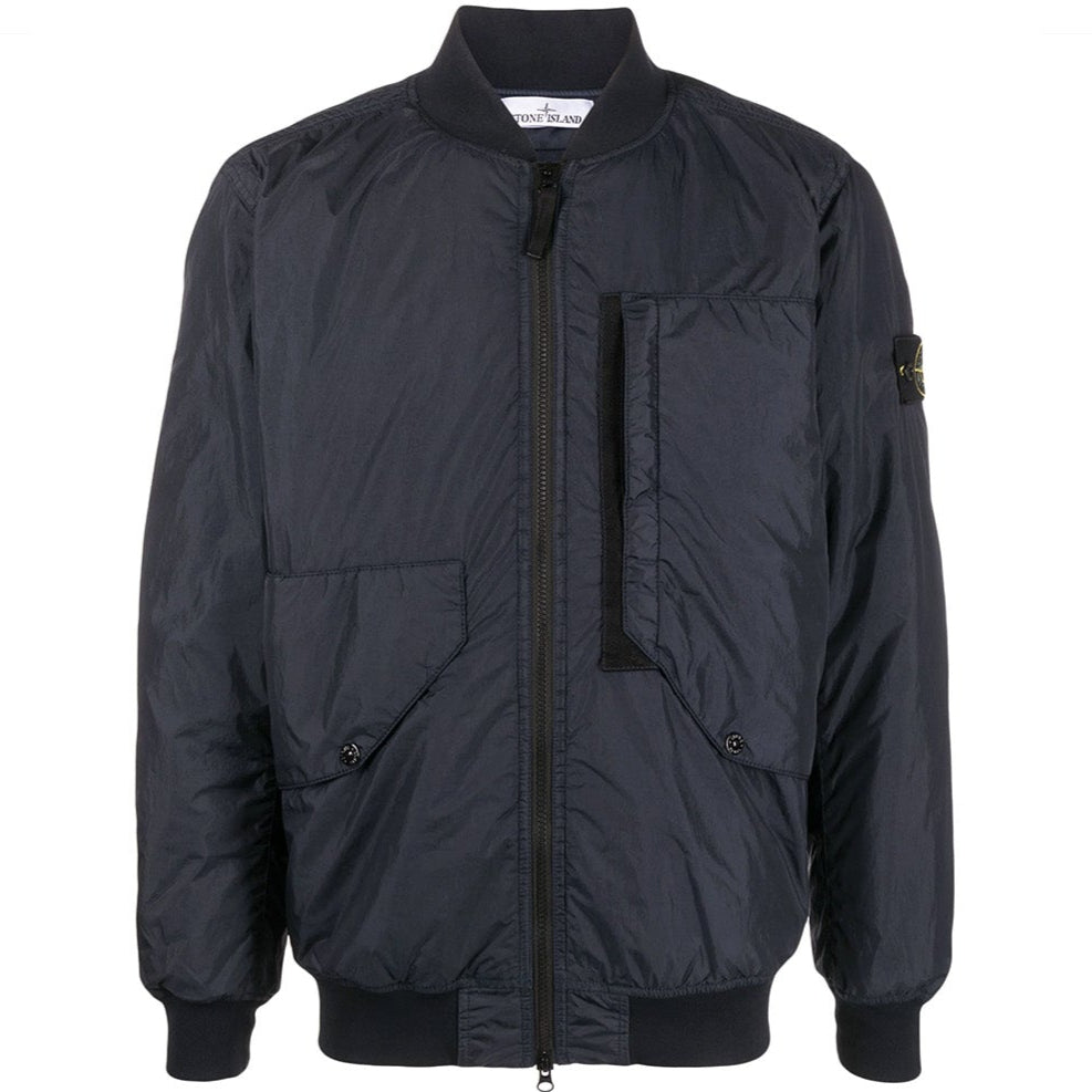 Stone Island Garment Dyed Crinkle Reps Bomber Jacket - Stylish Men's Outerwear for Casual & Streetwear Fashion | Perfect for Urban Outfits & Everyday Wear