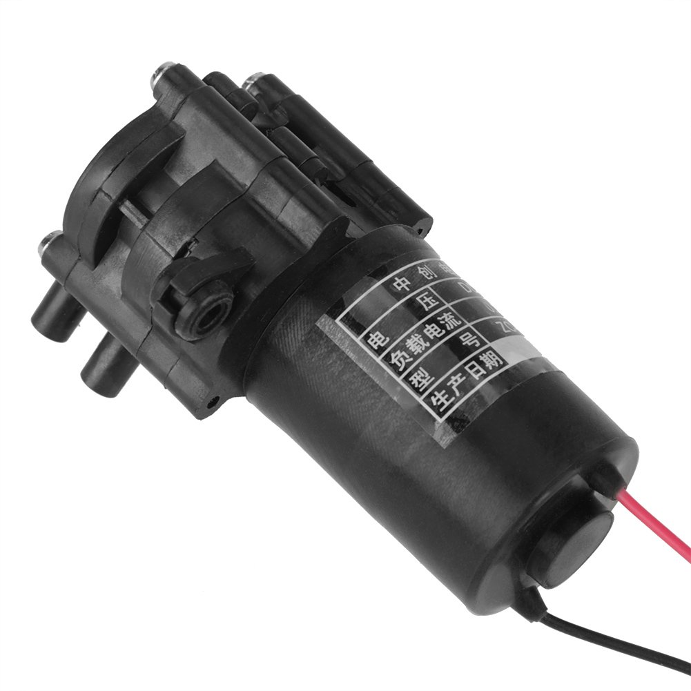 12V DC Self-Priming Mini Plastic Gear Water Pump - High Pressure Sprayer Pump for RV, Marine, Boat, Lawn Irrigation & Outdoor Cleaning (Model ZC-A250) | Perfect for Fresh Water Transfer, Agricultural Spraying & Liquid Dispensing