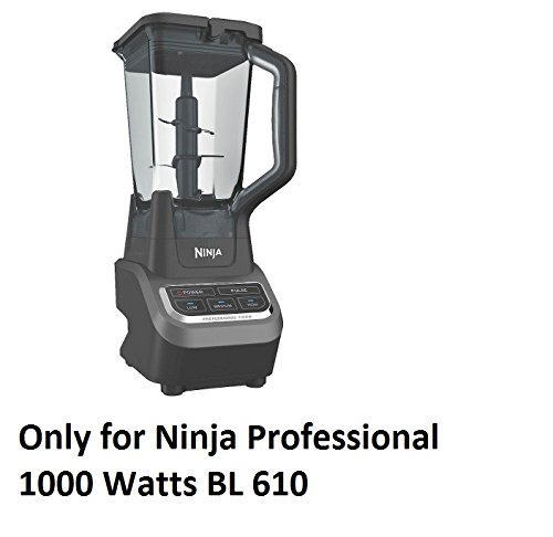 Ninja BL610 Professional 1000-Watt Blender Motor Base Replacement - Powerful & Durable for Smoothies, Soups & Nut Butters - Matte Black