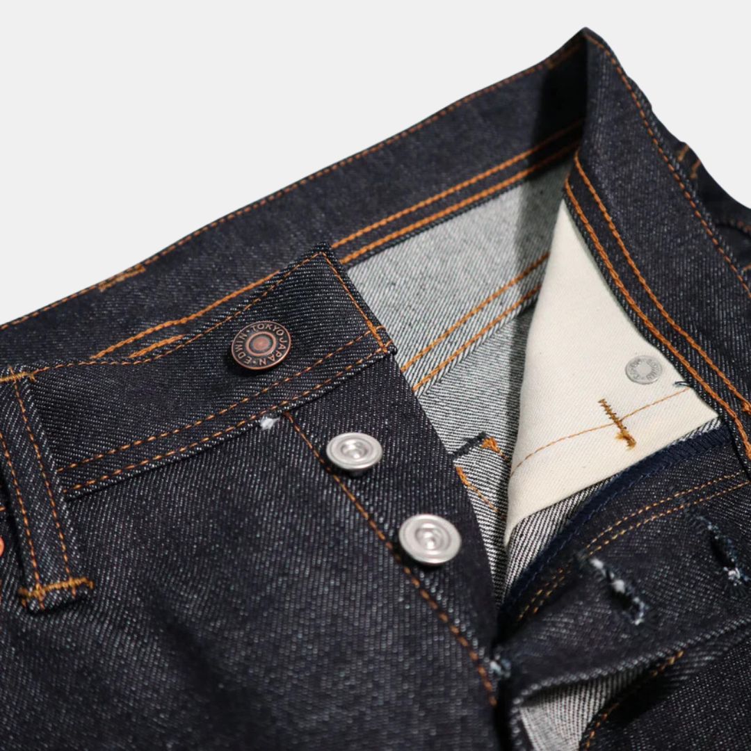 AKT33 Regular Tapered Jeans for Men - Classic Dry Denim Slim Fit Stretch Comfortable Pants | Perfect for Casual Wear, Office & Date Nights
