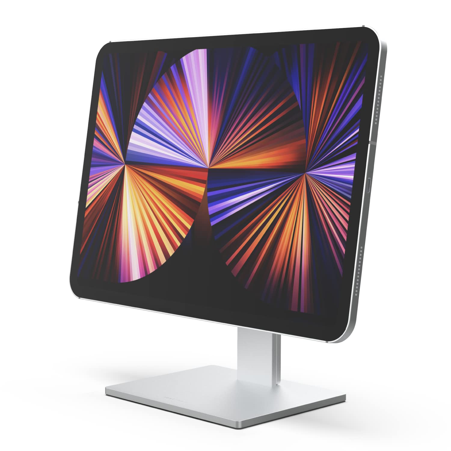 Just Mobile AluDisc Max 360° Rotating Magnetic Aluminum Tablet Stand - Adjustable Height & Tilt for iPad & 10-12