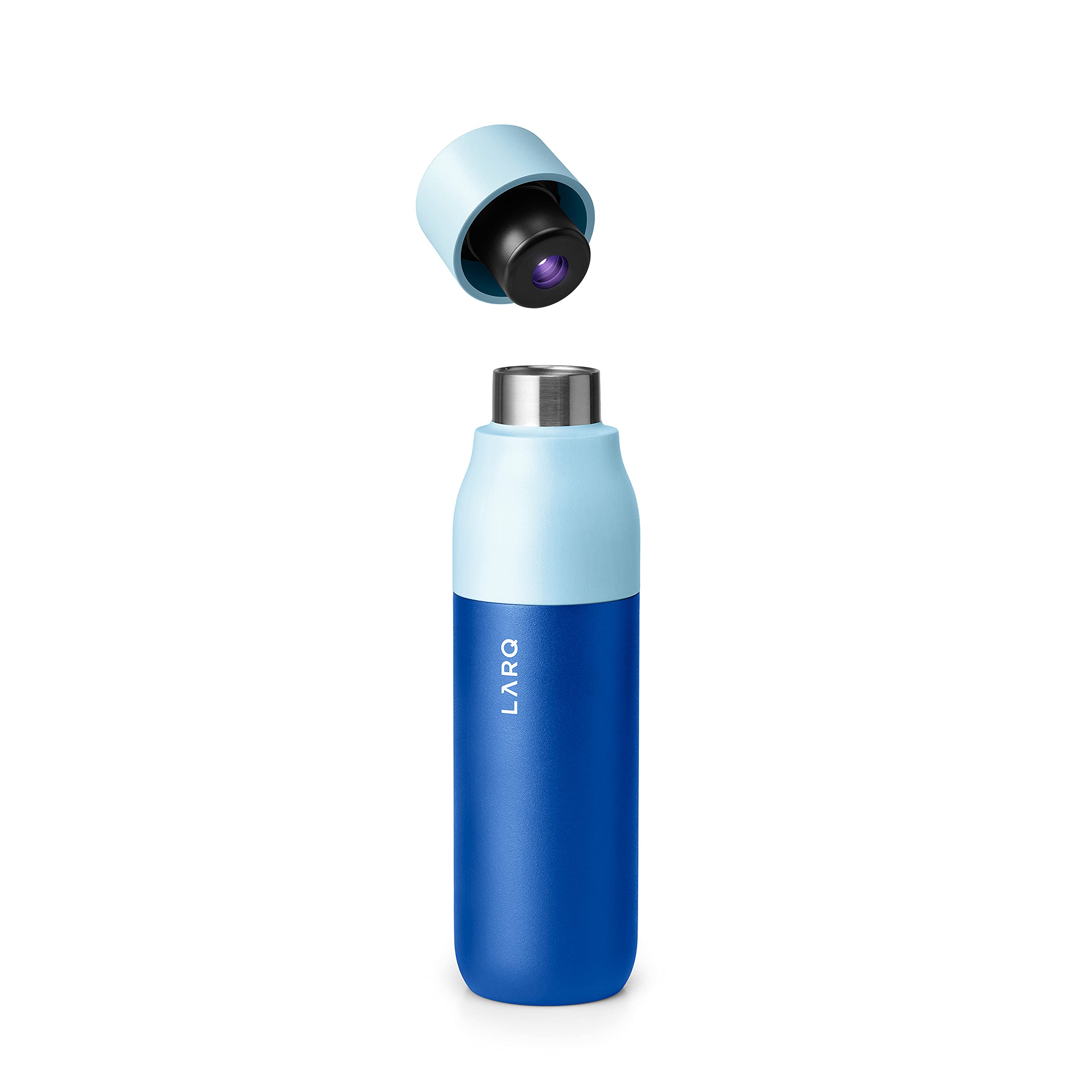 LARQ DG23 Edition Self-Cleaning Insulated Stainless Steel Water Bottle with UV Purifier - 17oz Electro Blue | Award-Winning Design for Travel, Gym & Outdoor Adventures