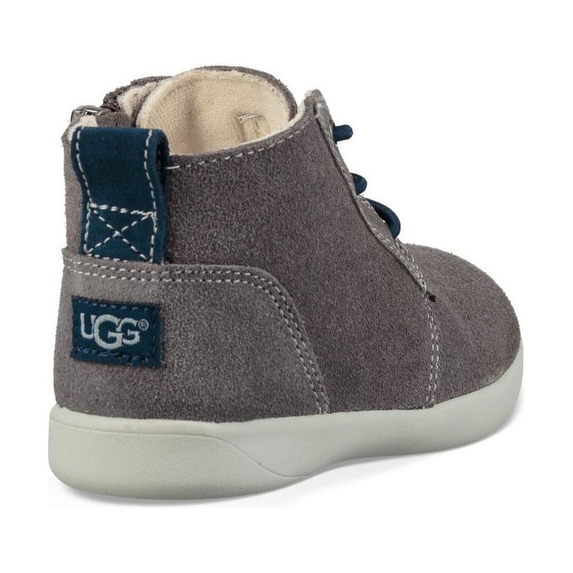 UGG Toddler's Kristjan Chukka Boots - Charcoal Suede Winter Shoes for Boys & Girls | Warm & Comfortable Kids Snow Boots for Outdoor Play & Cold Weather