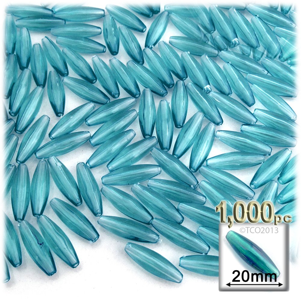 1,000pc 20mm Transparent Smooth Plastic Spaghetti Beads in Sun Yellow for Jewelry Making, DIY Crafts, and Kids Art Projects