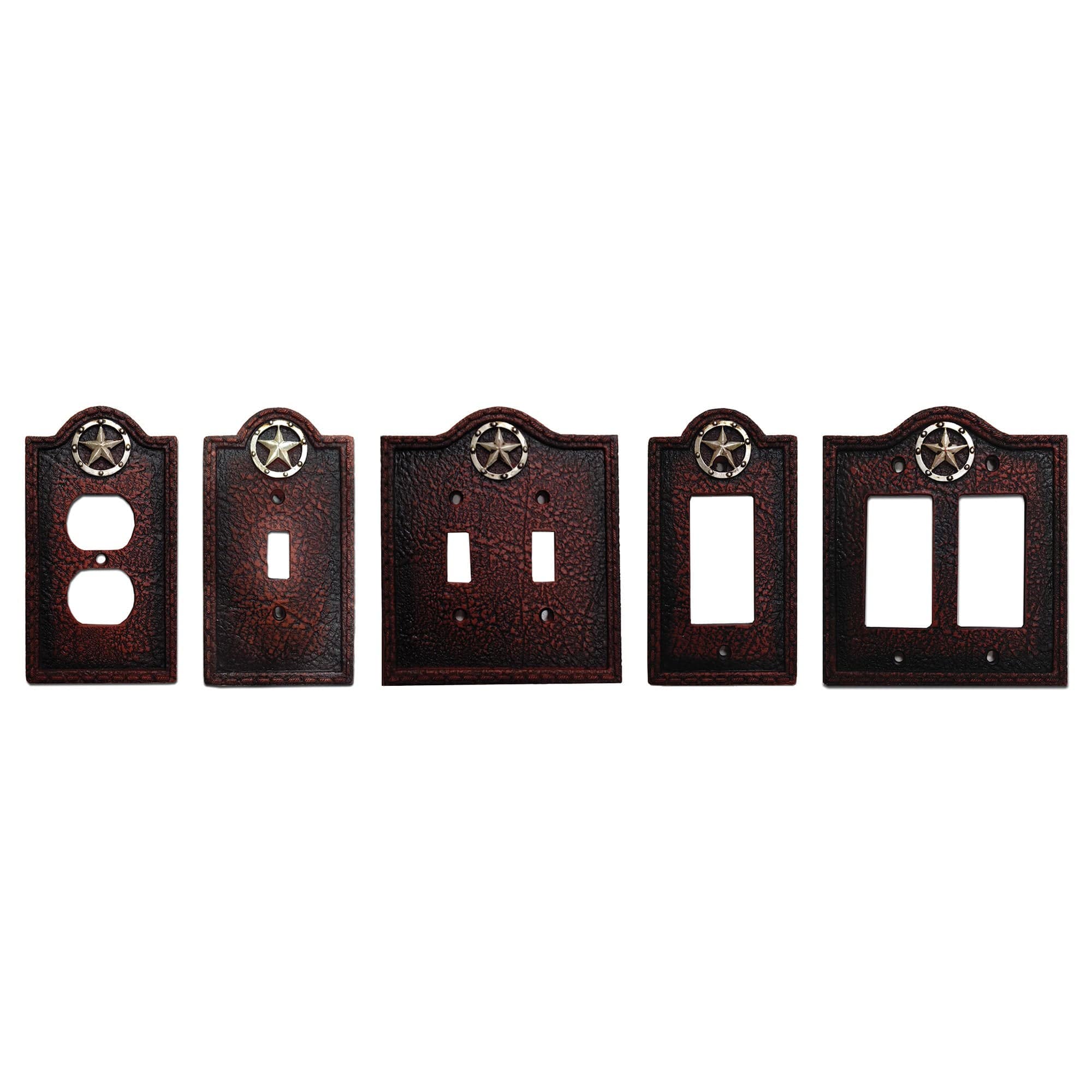 White Leather Grain Single Outlet Cover Wall Plate - Decorative Electrical Outlet Cover for Home & Office