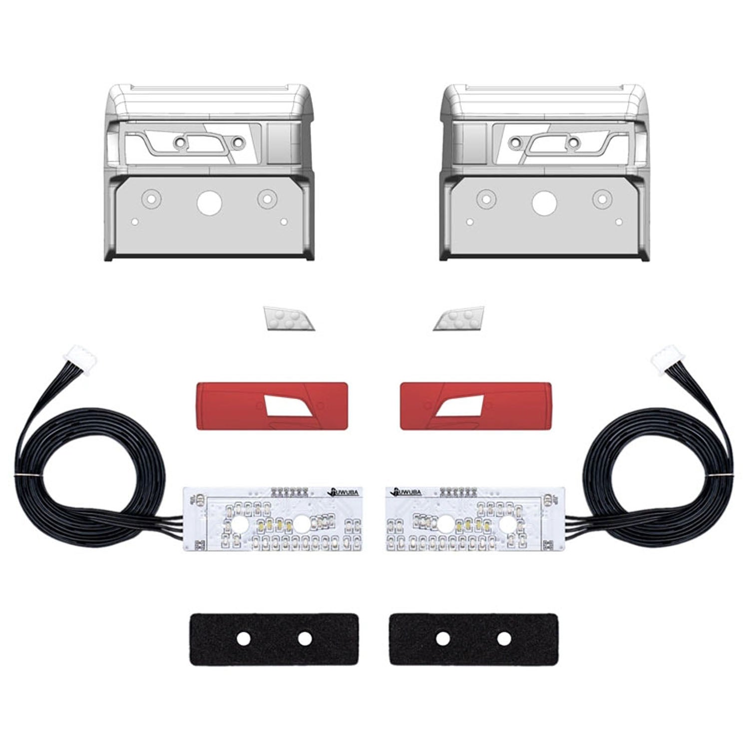 5V LED Plastic Taillight Warning Lamp Flowing Water Light for DIY TAMIYA 1/14 RC Tractor Truck 770S 56368 56371 R470 R620 - Perfect for RC Car Customization and Nighttime Safety Lighting