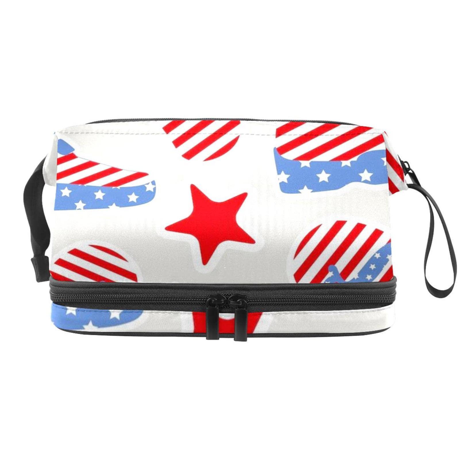 Hanging Travel Toiletry Bag for Women & Men - Waterproof Cosmetic Makeup Organizer with Hooks | Perfect for Independence Day, Camping, Gym & Vacation Travel Accessories