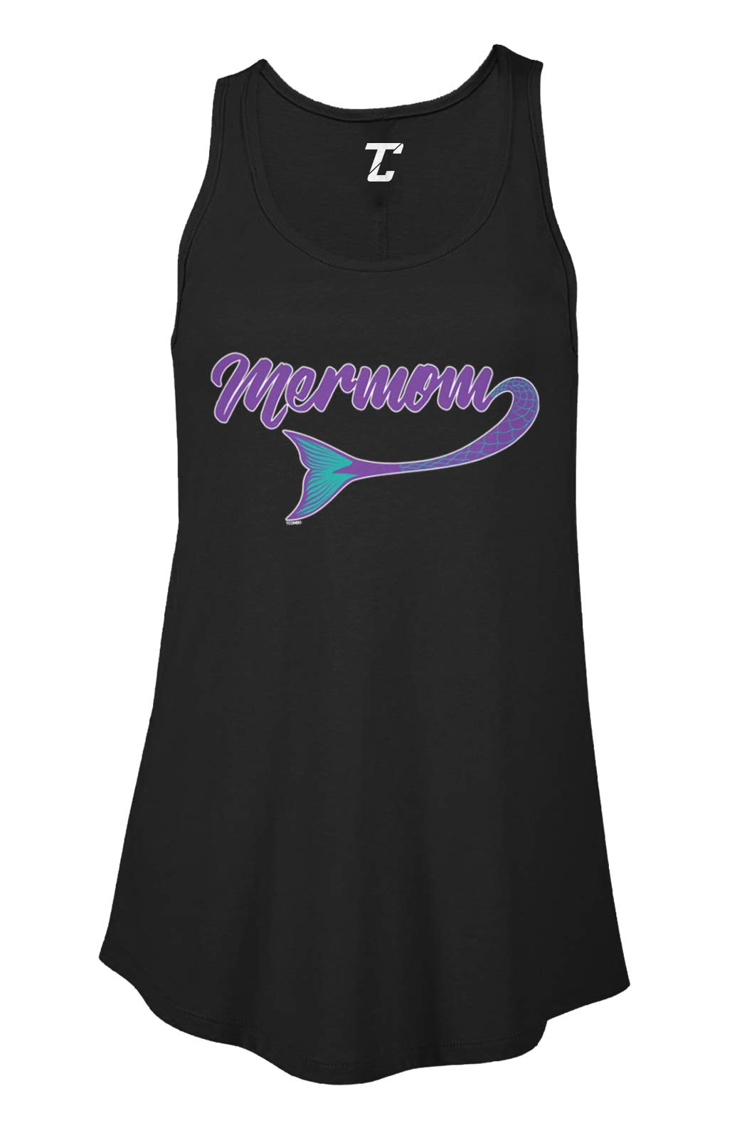 Mermaid Nautical Flowy Tank Top for Women - Comfortable Beachwear & Mother's Day Gift - Perfect for Summer Vacations, Pool Parties and Seaside Outings