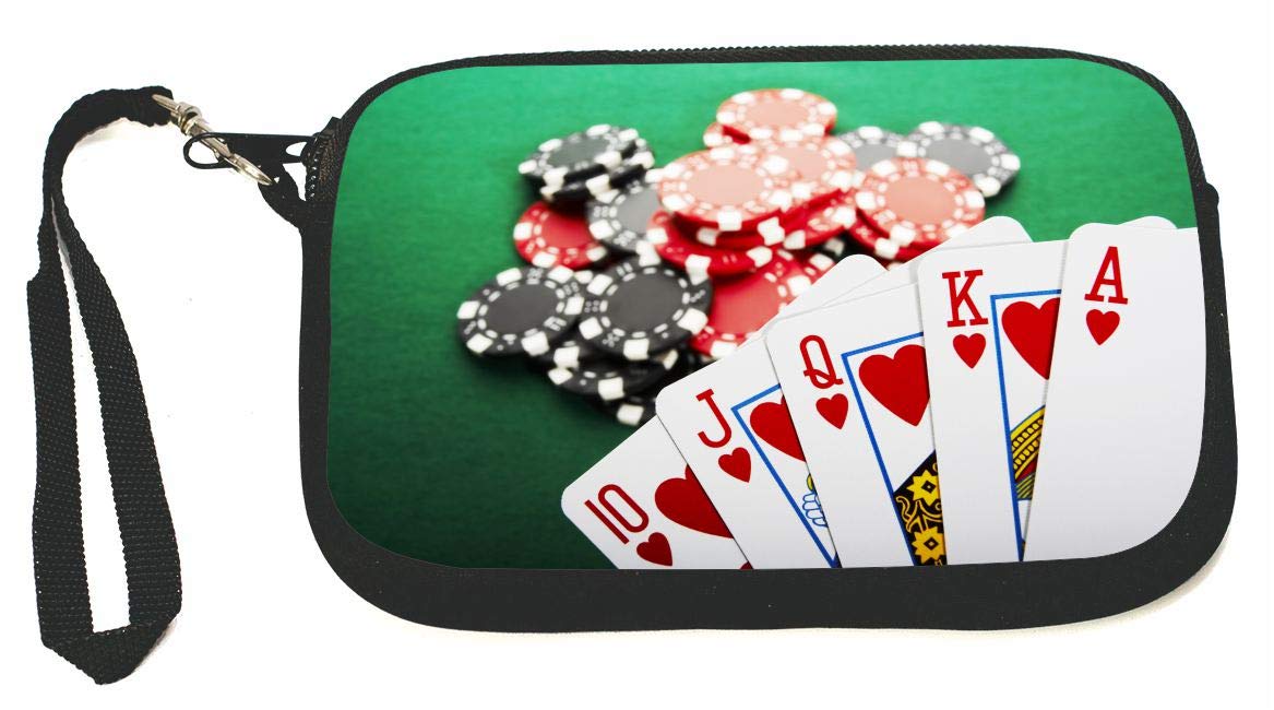 Sam Sandor Las Vegas Zipper Coin Purse - Stylish Wristlet Wallet & Small Camera Case - Perfect for Phone, Cash, Keys, Cosmetics & MP3 Player - Great for Travel, Concerts & Everyday Use
