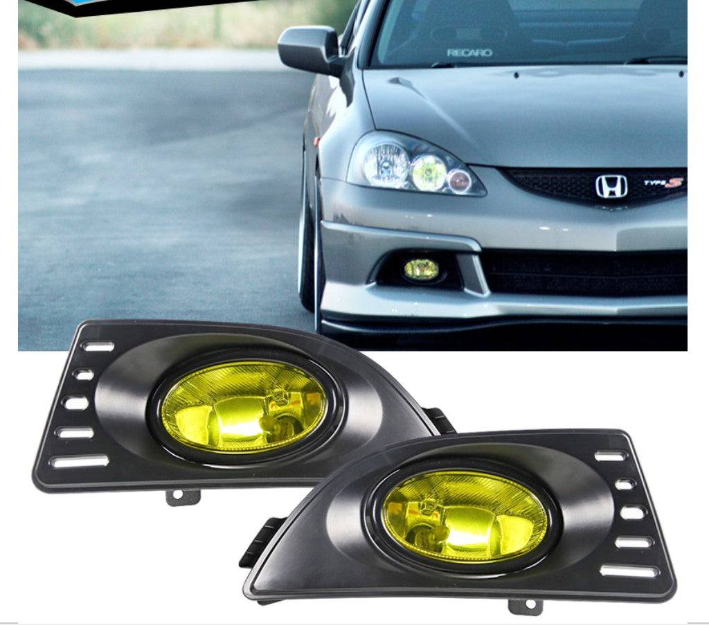 2005-2006 Acura RSX OEM Style Fog Light Kit - Clear/Yellow Lens Options - Upgrade Your Car's Visibility for Night Driving & Bad Weather