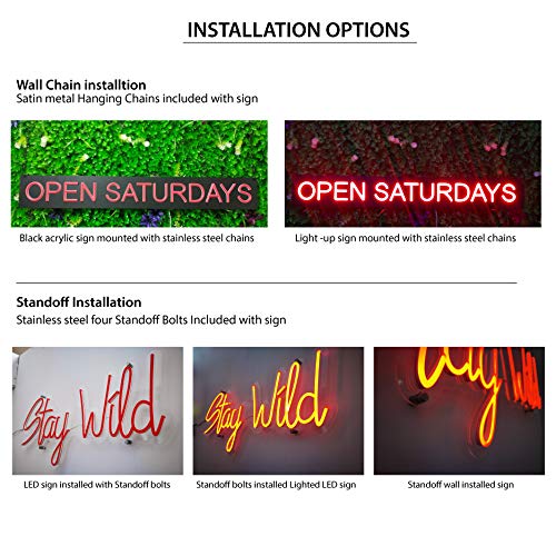 13 x 24 Inches Black Square Cut Acrylic LED Neon Pharmacy Sign with Phone Number & Dimmer - Bright Premium Indoor Neon Light for Medical Stores, Clinics & Hospitals - Perfect for Reception Areas, Waiting Rooms & Pharmacy Counters