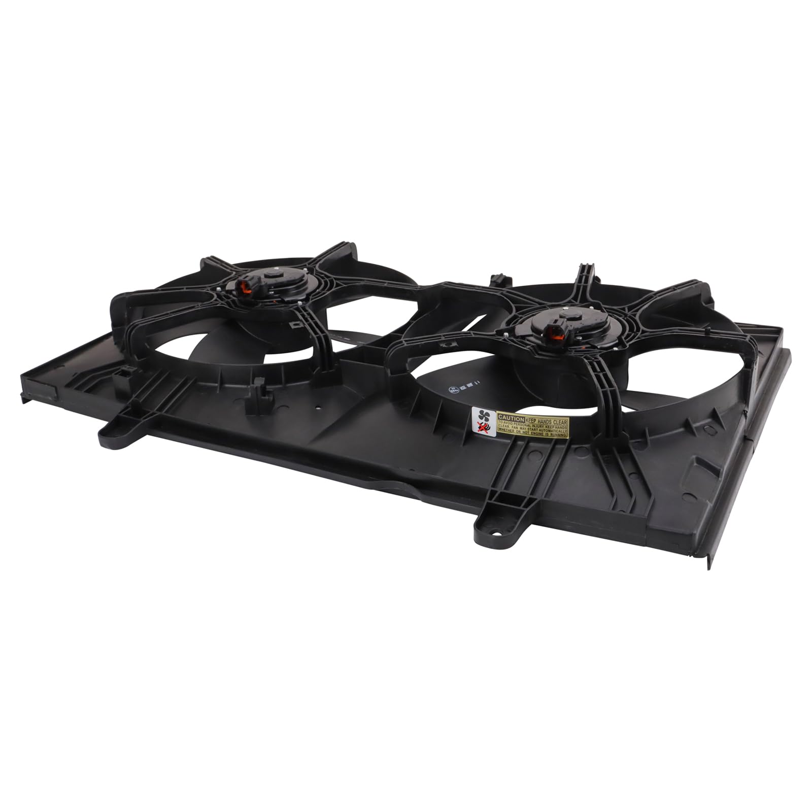 TRQ Radiator Dual Cooling Fan Assembly Compatible with 2004-2009 Nissan Quest NI3115126 - High Performance Cooling System for Hot Weather & Heavy Load Driving