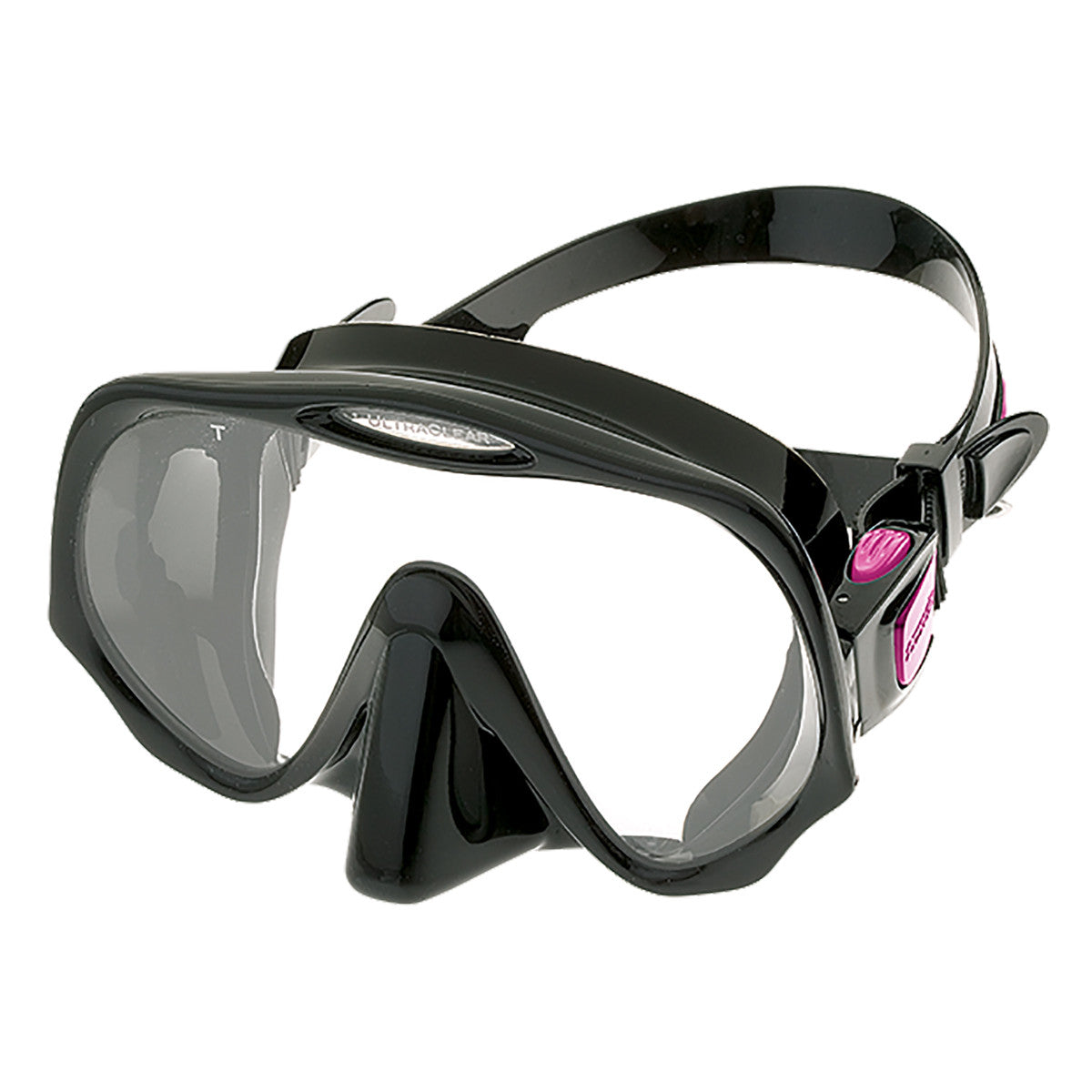 Atomic Aquatics Frameless Single Lens Scuba Diving Mask - Clear Silicone Skirt, Anti-Fog Scuba Gear for Snorkeling & Freediving - Perfect for Underwater Exploration & Marine Life Observation
