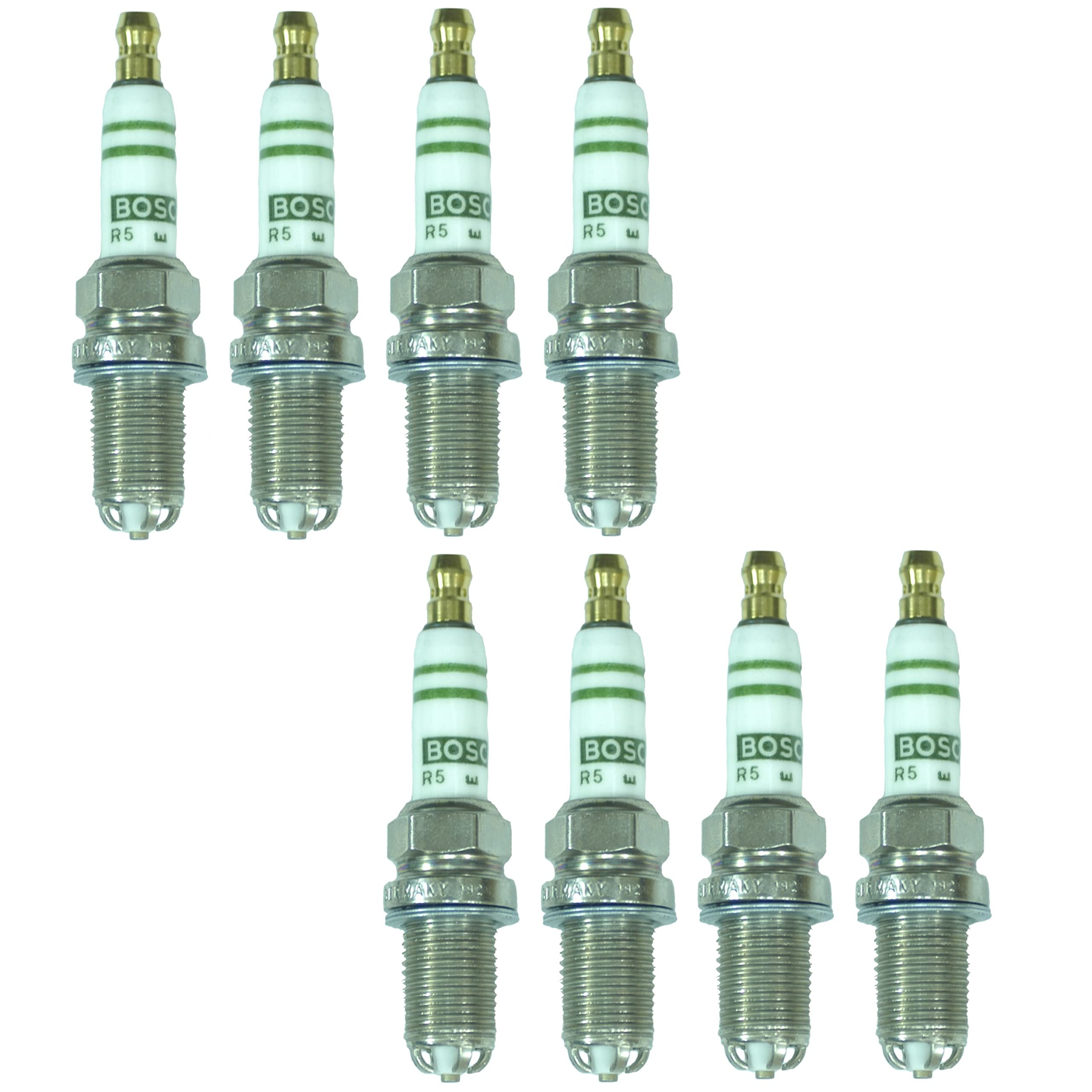 Premium Super Plus Nickel Set of 8 Pre-Gapped Spark Plugs for Audi Volkswagen - High Performance Ignition for Smooth Engine Operation & Fuel Efficiency