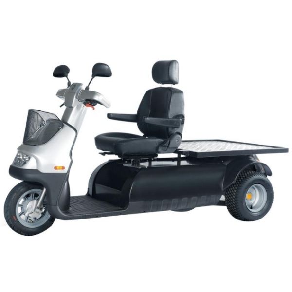 AFIKIM Afiscooter M 3-Wheel Heavy Duty Mobility Scooter for Adults - Bariatric Electric Scooter with 500 lbs Weight Capacity - Ideal for Indoor & Outdoor Use, Shopping Malls, Parks and Travel