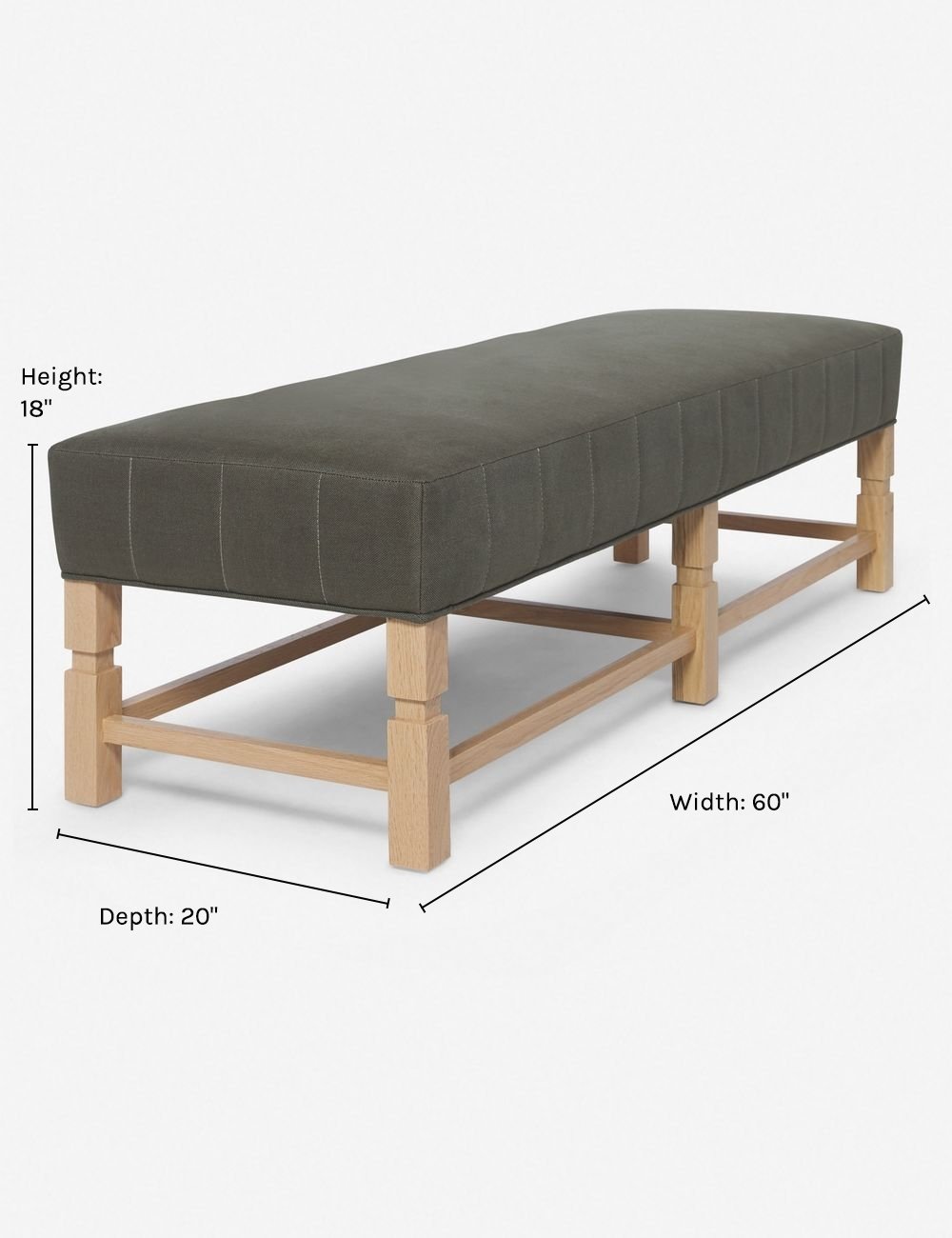 Ambleside Bench by Ginny Macdonald - Handcrafted Wooden Entryway Bench with Storage | Perfect for Hallway, Living Room & Bedroom Décor