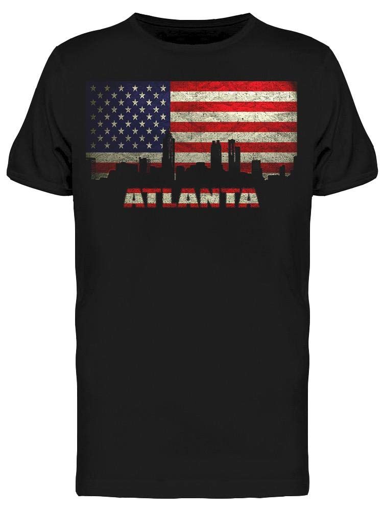 Smartprints Atlanta Skyline T-Shirt for Men - Comfortable Cotton Graphic Tee for Casual Wear, Travel & City Pride