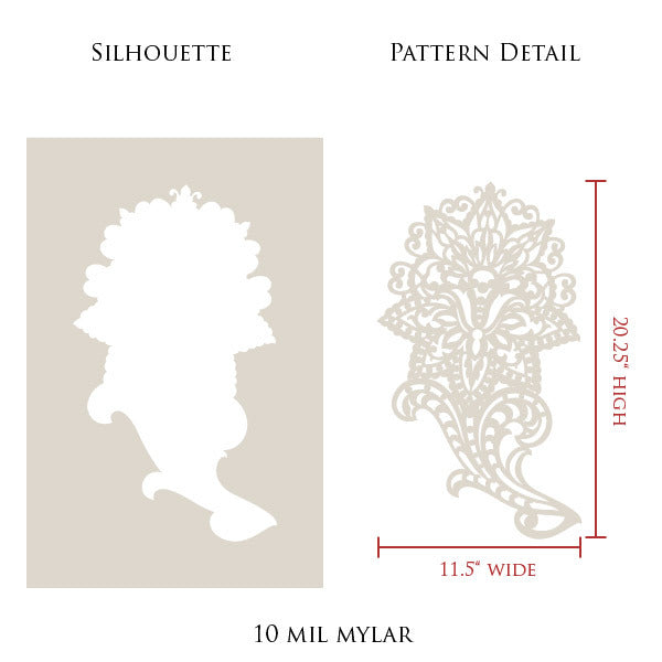 Paisley Impression Wall Stencil Set - DIY Home Decor Stencils for Painting, Wall Art, and Furniture - Perfect for Bedrooms, Living Rooms, and Craft Projects