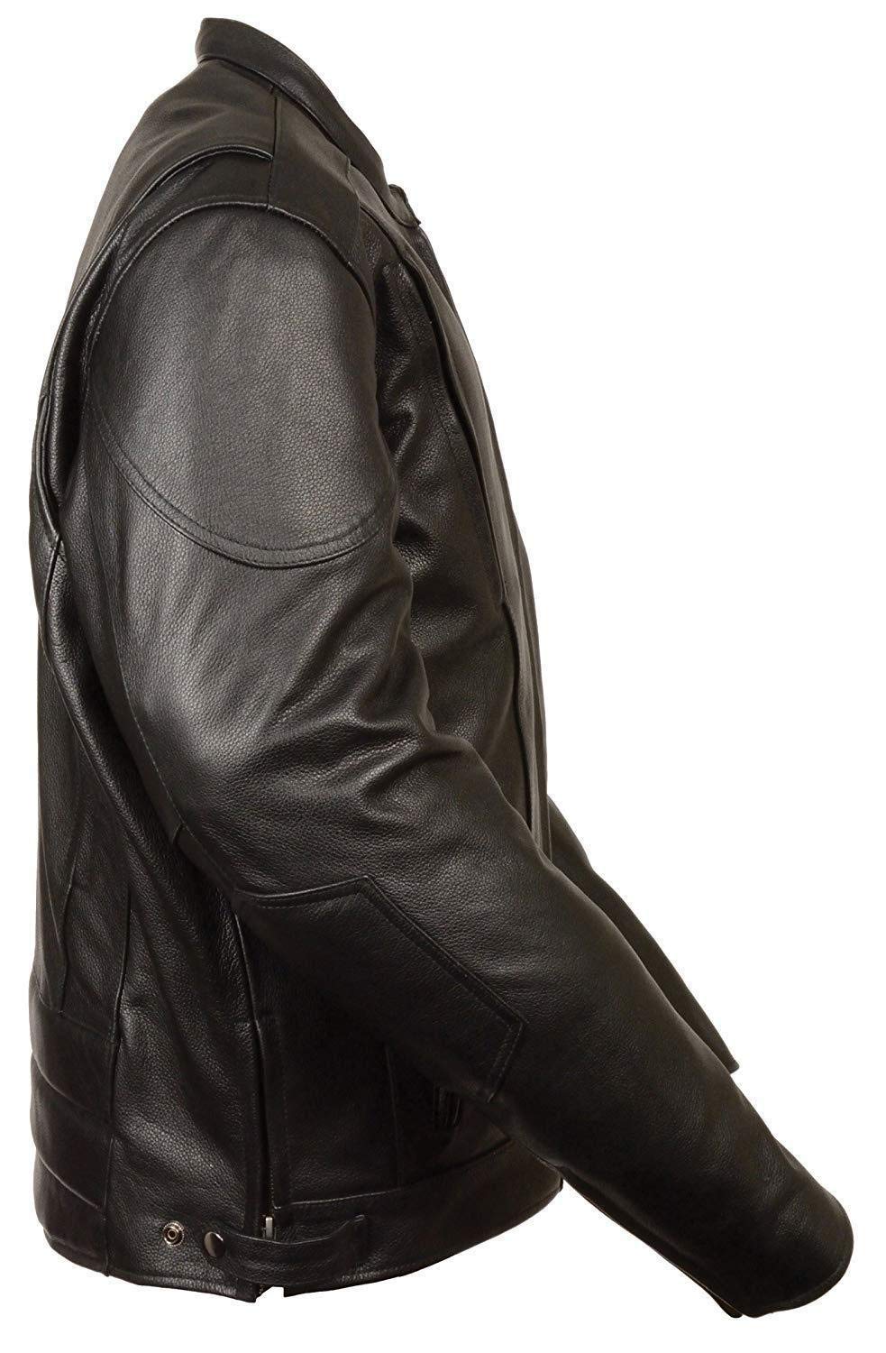 Milwaukee Men's Vented Scooter Jacket with Kidney Back Padding - Breathable Motorcycle Riding Jacket for Safety & Comfort (Black, Large) | Perfect for Urban Commuting & Long-Distance Rides
