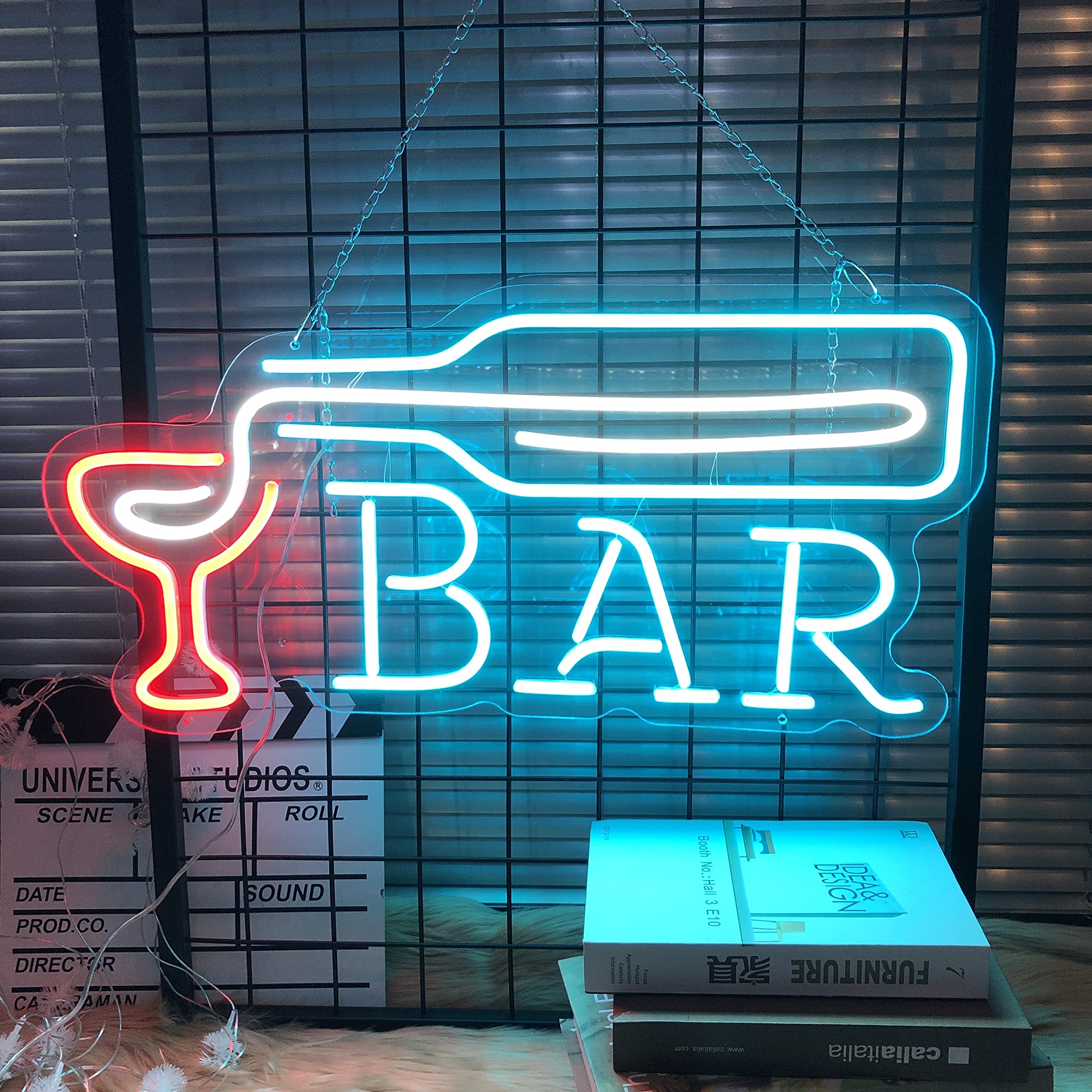Vintage Beer & Wine Bottle Neon Sign - 26x13