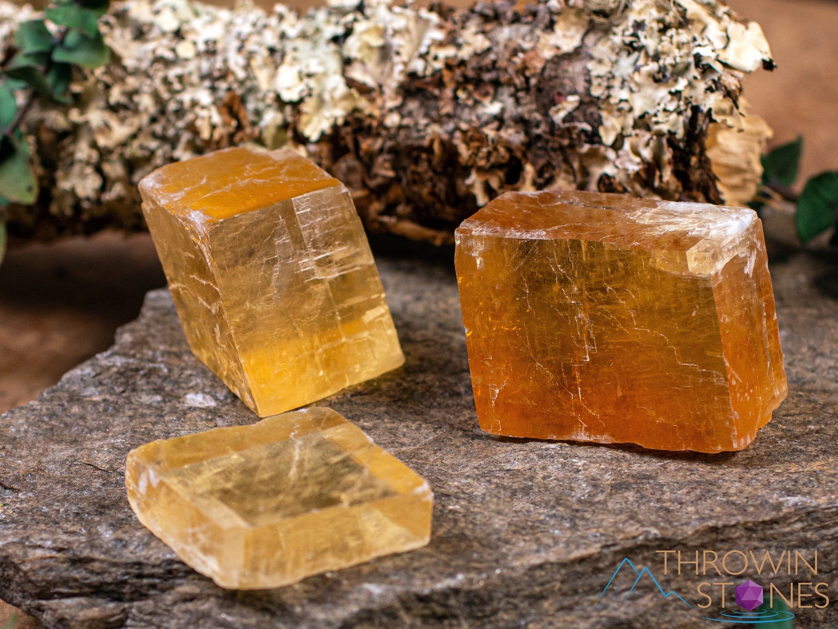 Natural Orange Calcite Raw Crystal - Small Rhombohedron Shape for Metaphysical Healing, Home Decor, Crystal Collection | Perfect for Meditation, Energy Work & Spiritual Gifts