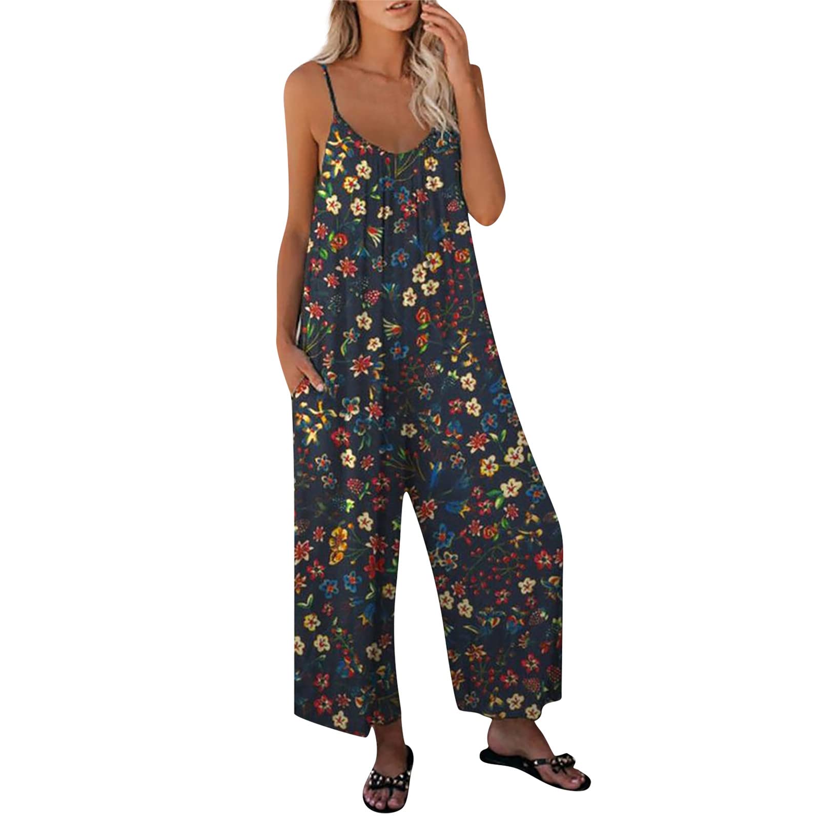 Women's Sexy Off-Shoulder Rainbow Print Jumpsuit - Long Sleeve Loose Fit Yellow Romper | Perfect for Parties, Date Nights & Summer Outfits