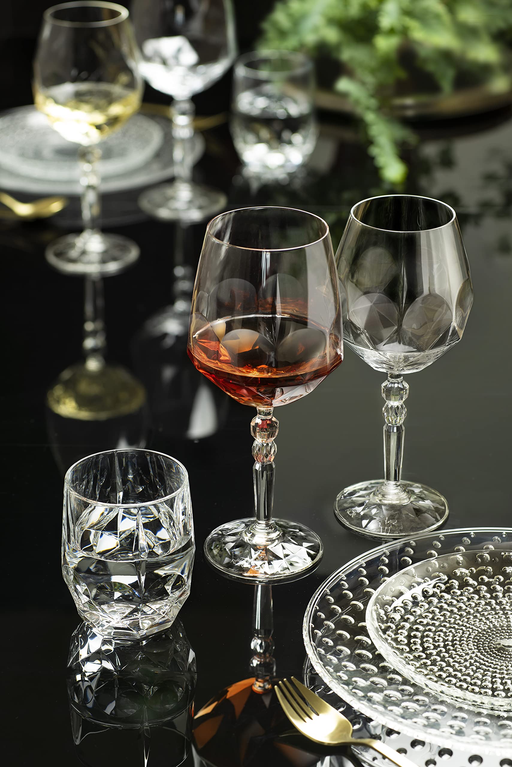 Premium Barski Gin Tonic Glass Set - 6 Elegant European Crystal Coupe Goblets (19.4oz Each) - Perfect for Cocktails, Wine & Champagne - Ideal for Home Bars, Dinner Parties & Wedding Receptions