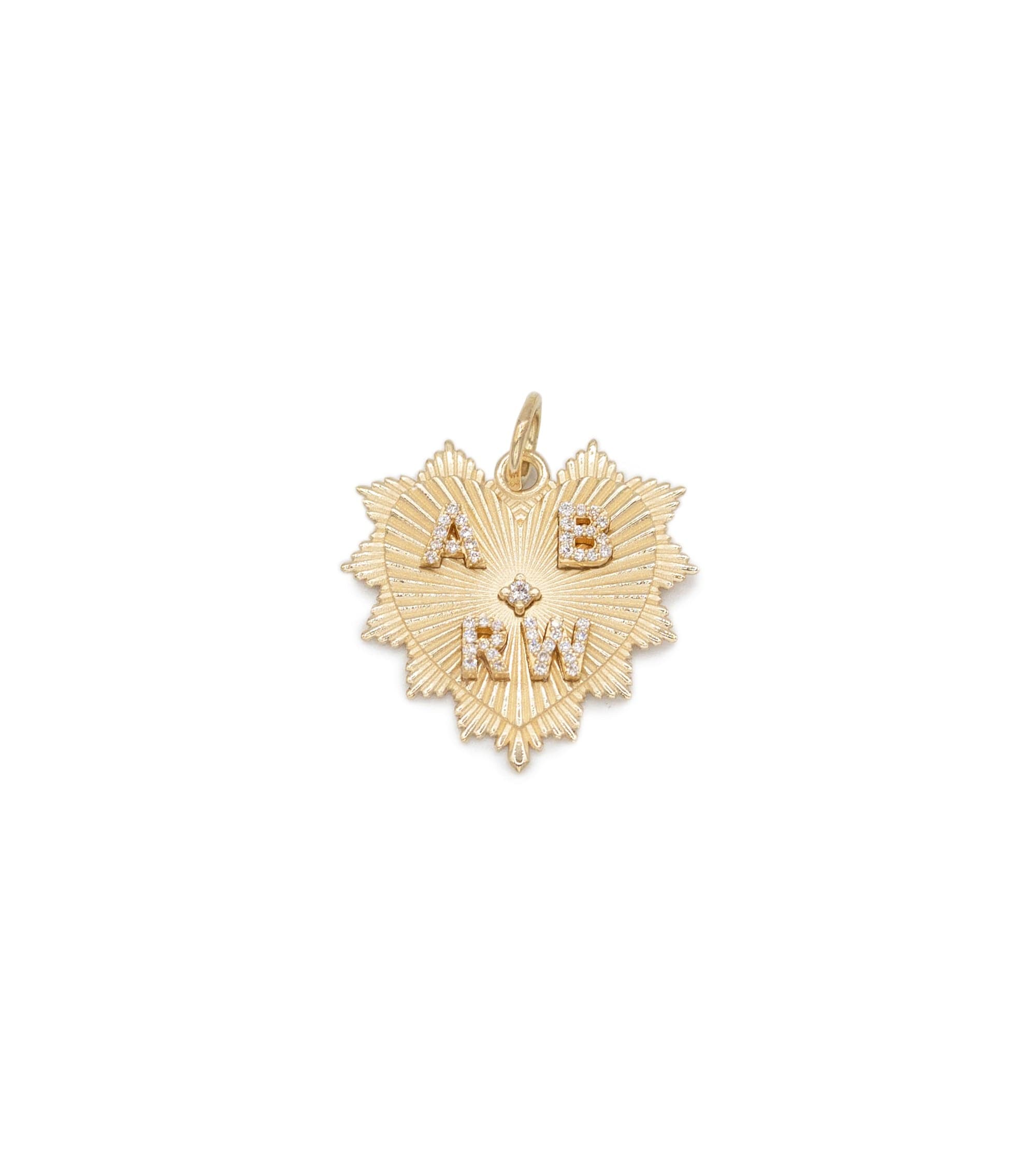 Custom Radiating Heart Pendant Necklace - Medium Size Stainless Steel Medallion for Women & Men | Perfect for Valentine's Day Gifts, Anniversary Presents & Everyday Jewelry