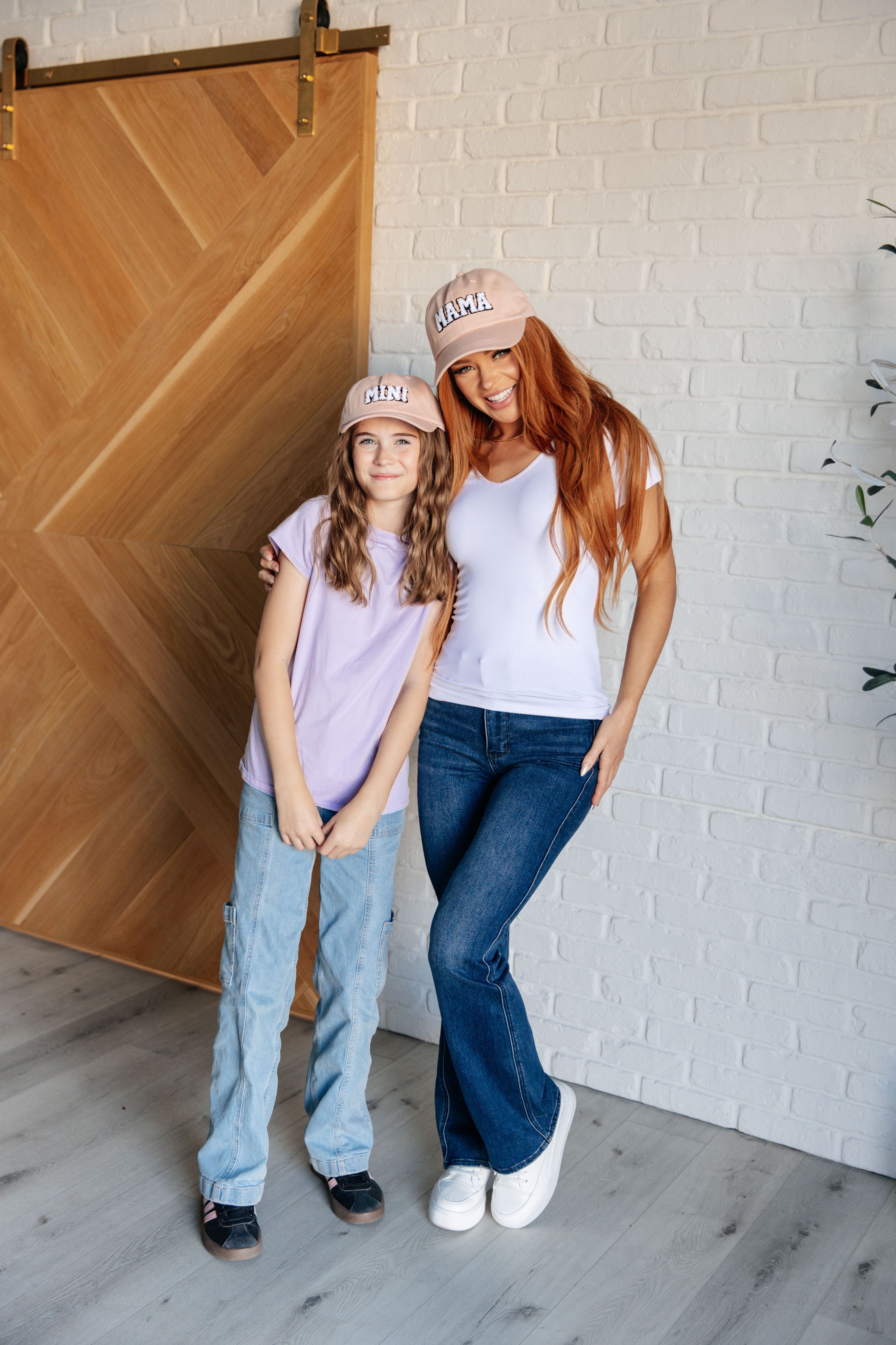 Mommy and Me Matching Pink Hats Set - Mother Daughter Knit Beanie Winter Hats for Family Photos, Outdoor Activities & Cozy Winter Fashion