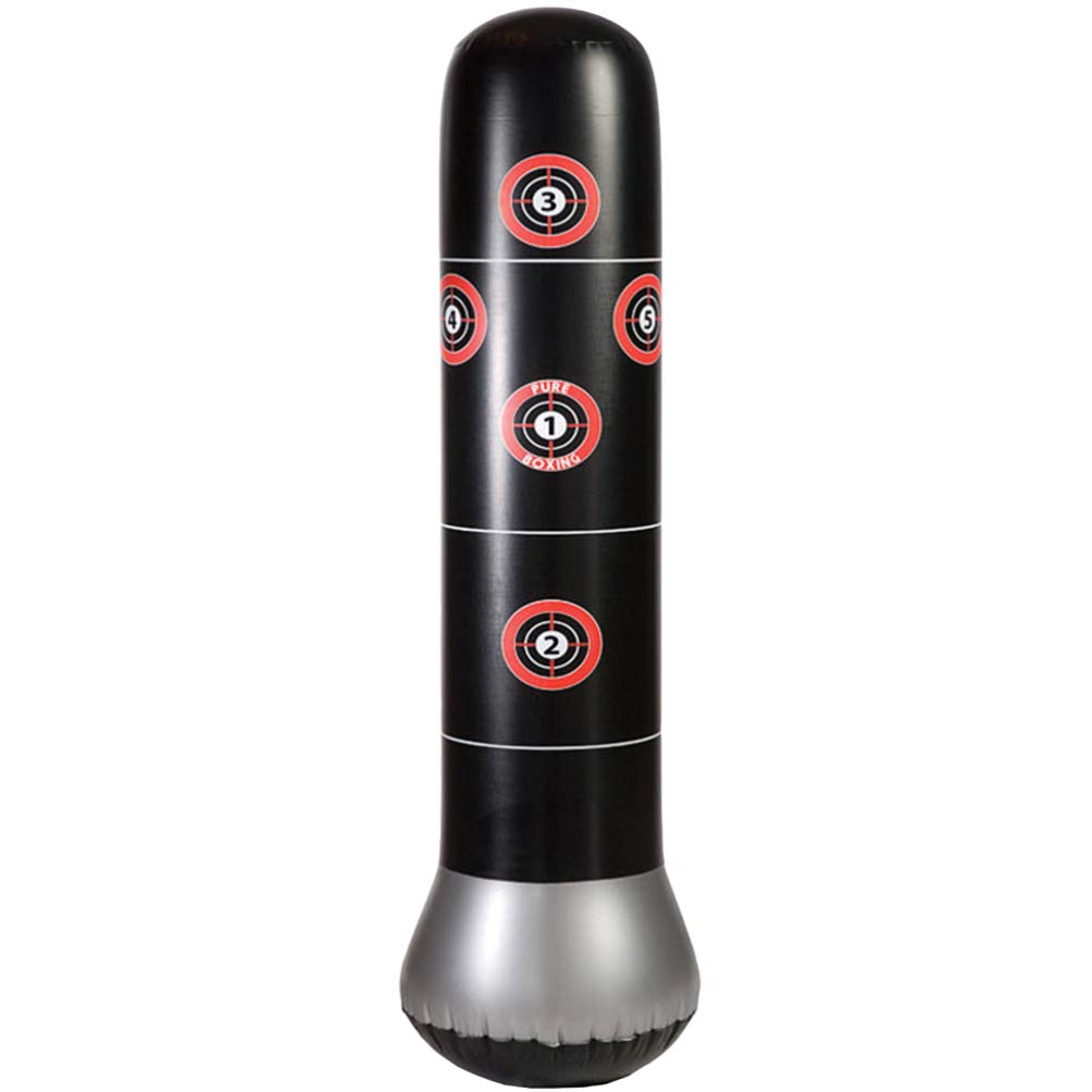BESPORTBLE Heavy Duty Punching Bag Stand with Inflatable Kickboxing Bag - Adjustable Standing Punch Bag for Boxing, MMA, Home Gym Workouts & Stress Relief