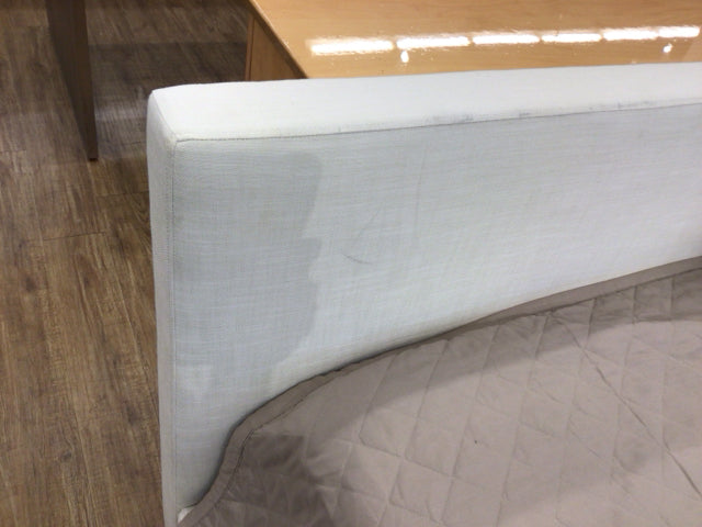 RH Modena Fabric Panel Platform King Bed - Slightly Discolored/Soiled (AS IS) | Luxury Bedroom Furniture for Modern Homes