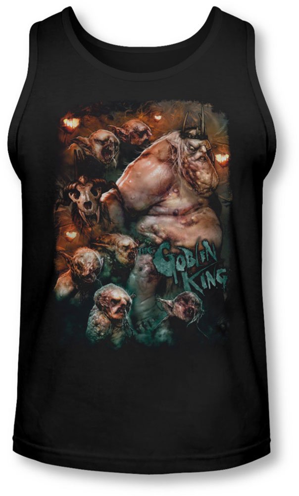 The Hobbit Men's Goblin King Graphic Tank Top - Cool Vintage Movie T-Shirt for Fans, Cosplay & Casual Wear