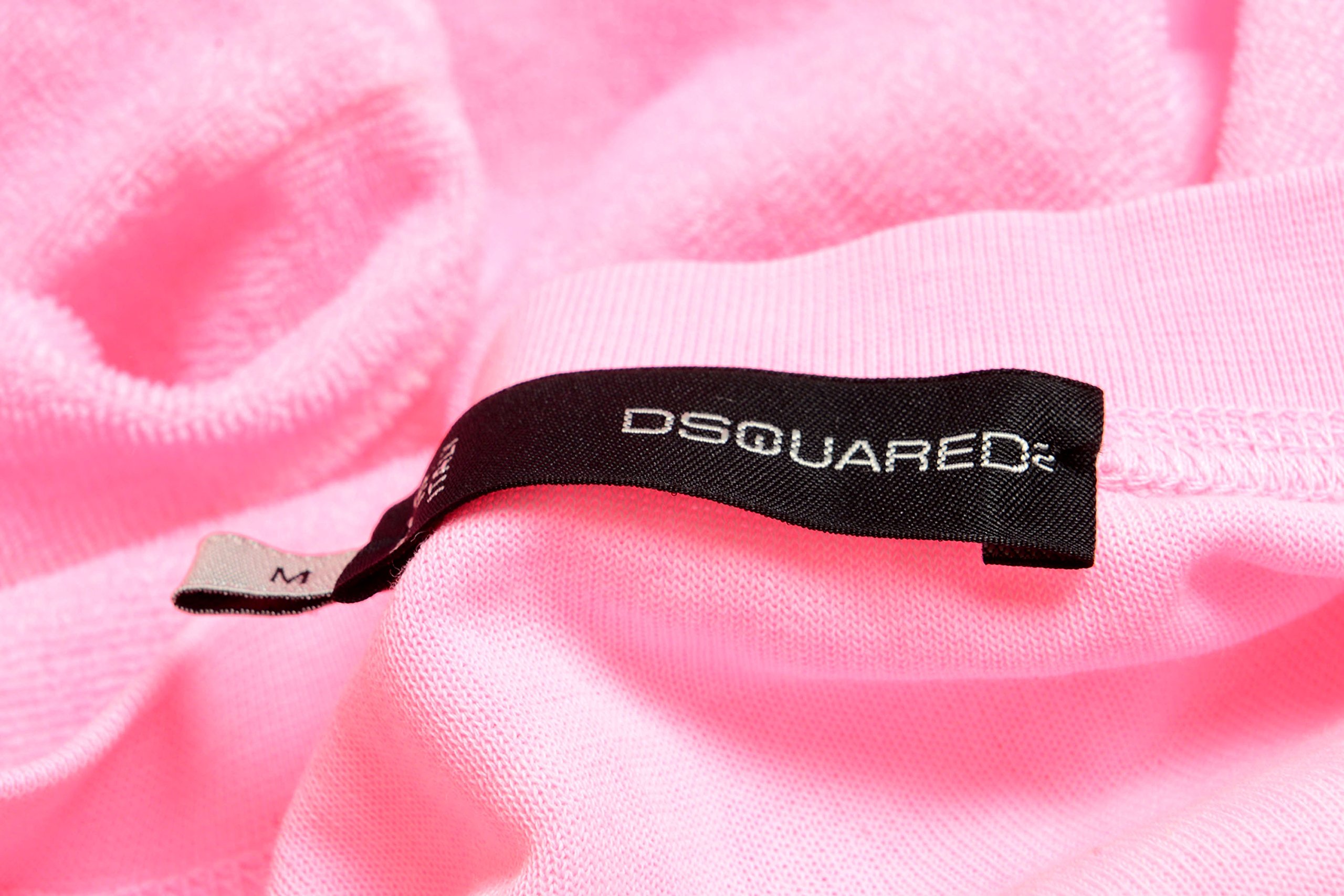 DSQUARED2 Women's Pink V-Neck Sweatshirt - US Size XL (IT 46) - Soft Cotton Pullover for Casual Wear & Street Style Fashion