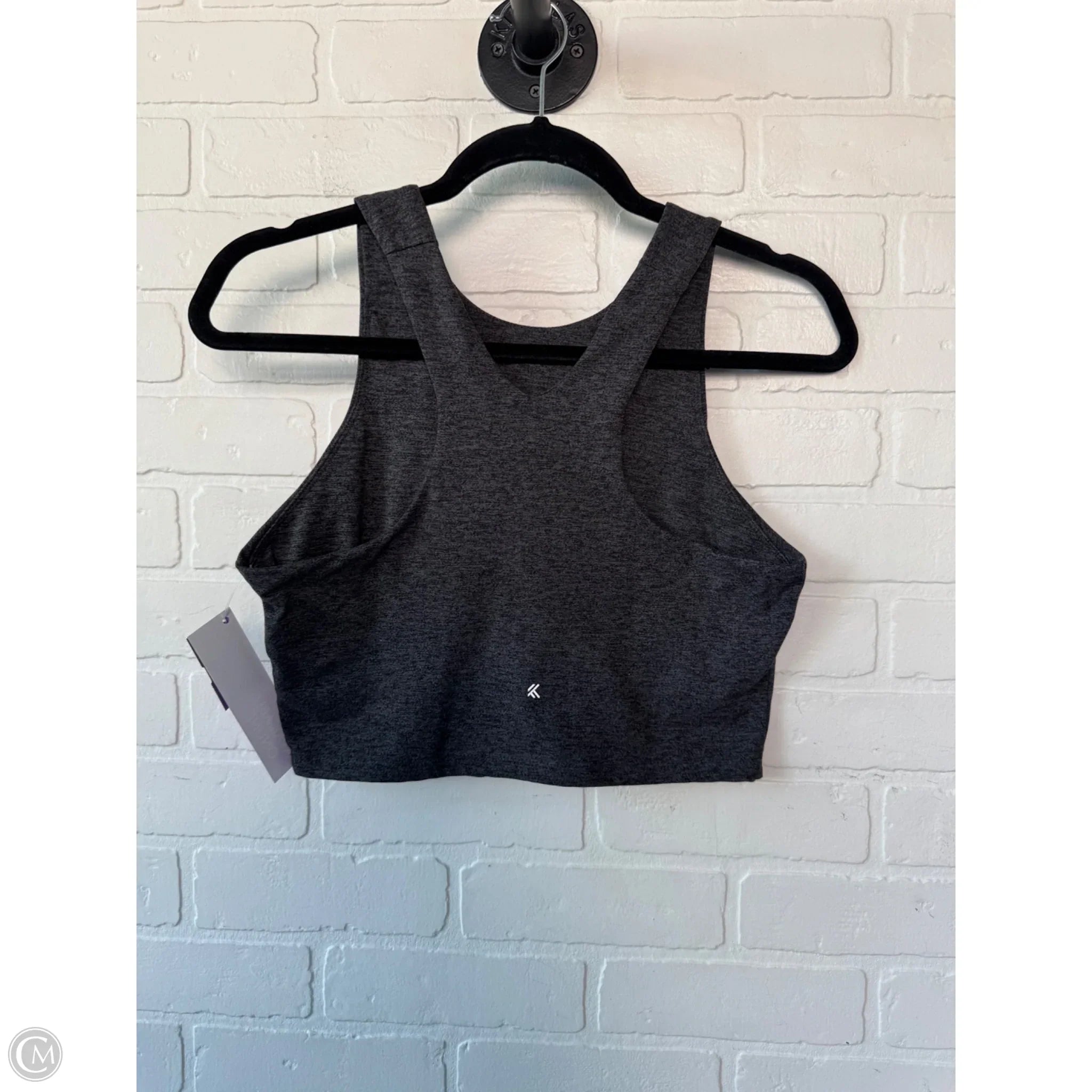 Kyodan Grey Athletic Bra - Medium Size | High Support Workout Sports Bra for Running, Yoga & Gym