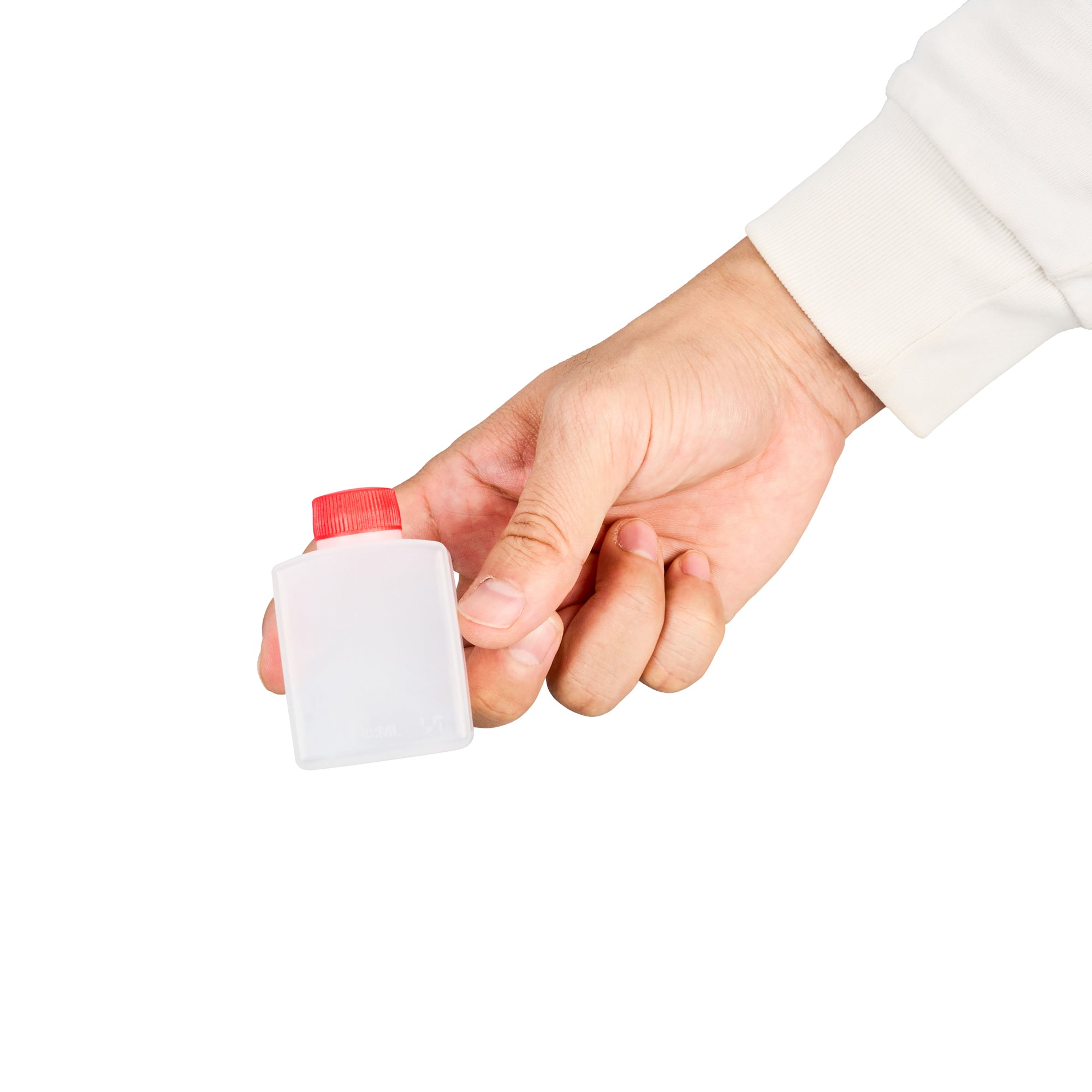 Bento Tek 2 oz Clear Plastic Soy Sauce Bottles with Red Caps - Pack of 100 (1.5