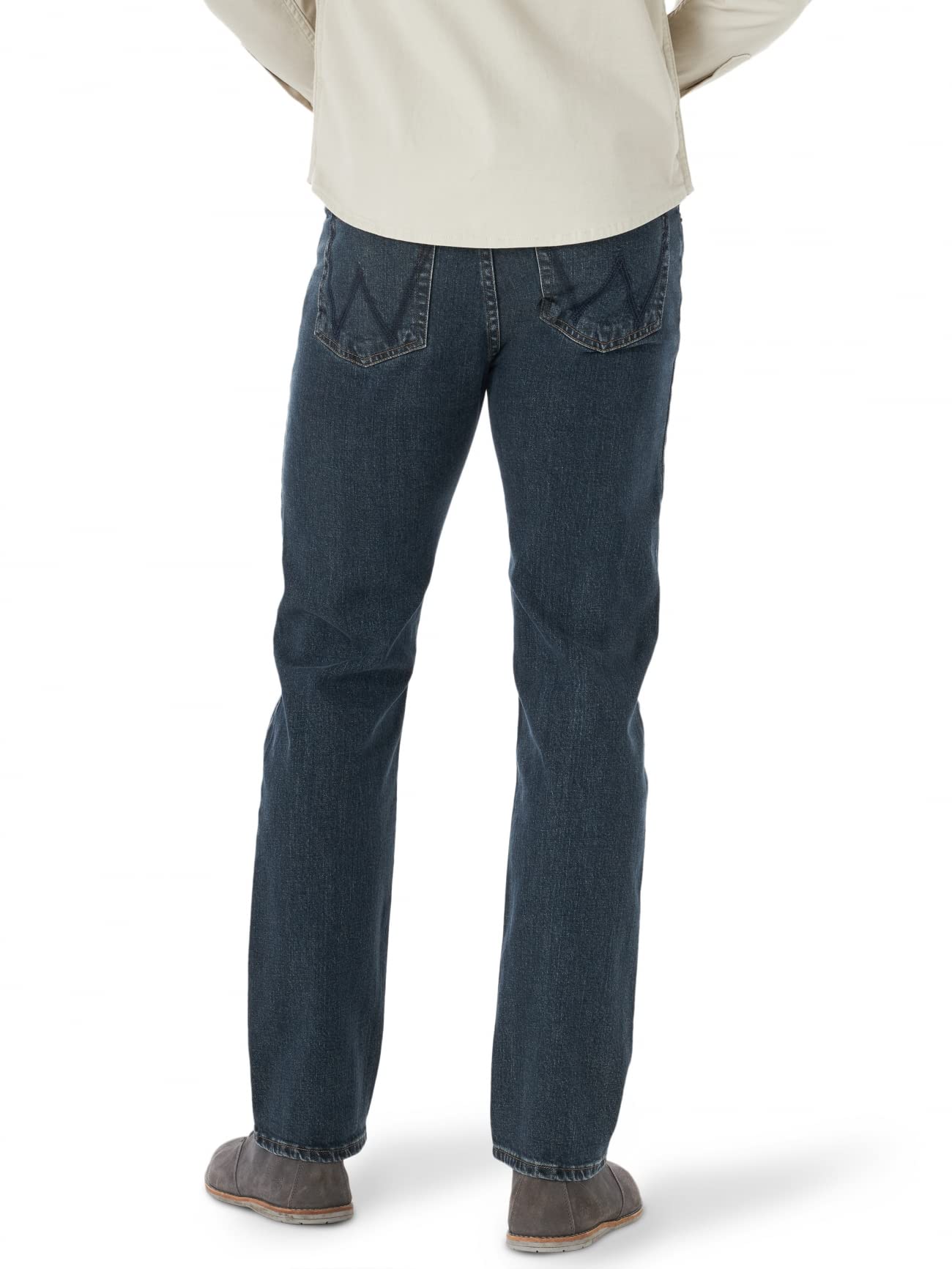 Wrangler Men's Free to Stretch Regular Fit Jeans - Comfortable & Durable Denim Pants for Casual Wear, Work & Outdoor Activities