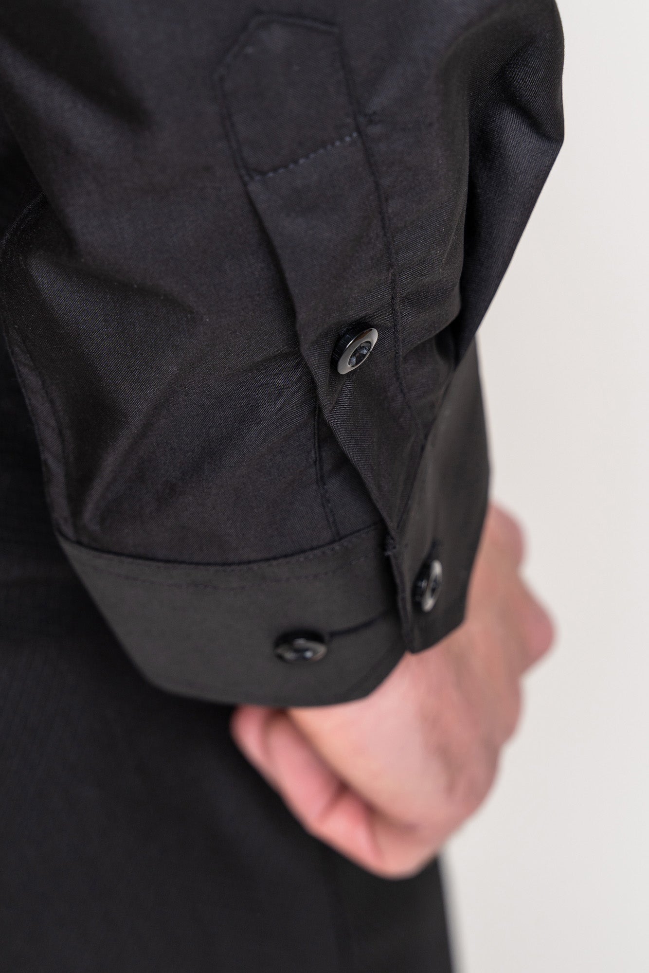 CARTER Men's Black Long Sleeve Dress Shirt - Slim Fit Business Casual Button Down Shirt for Office, Wedding & Formal Occasions