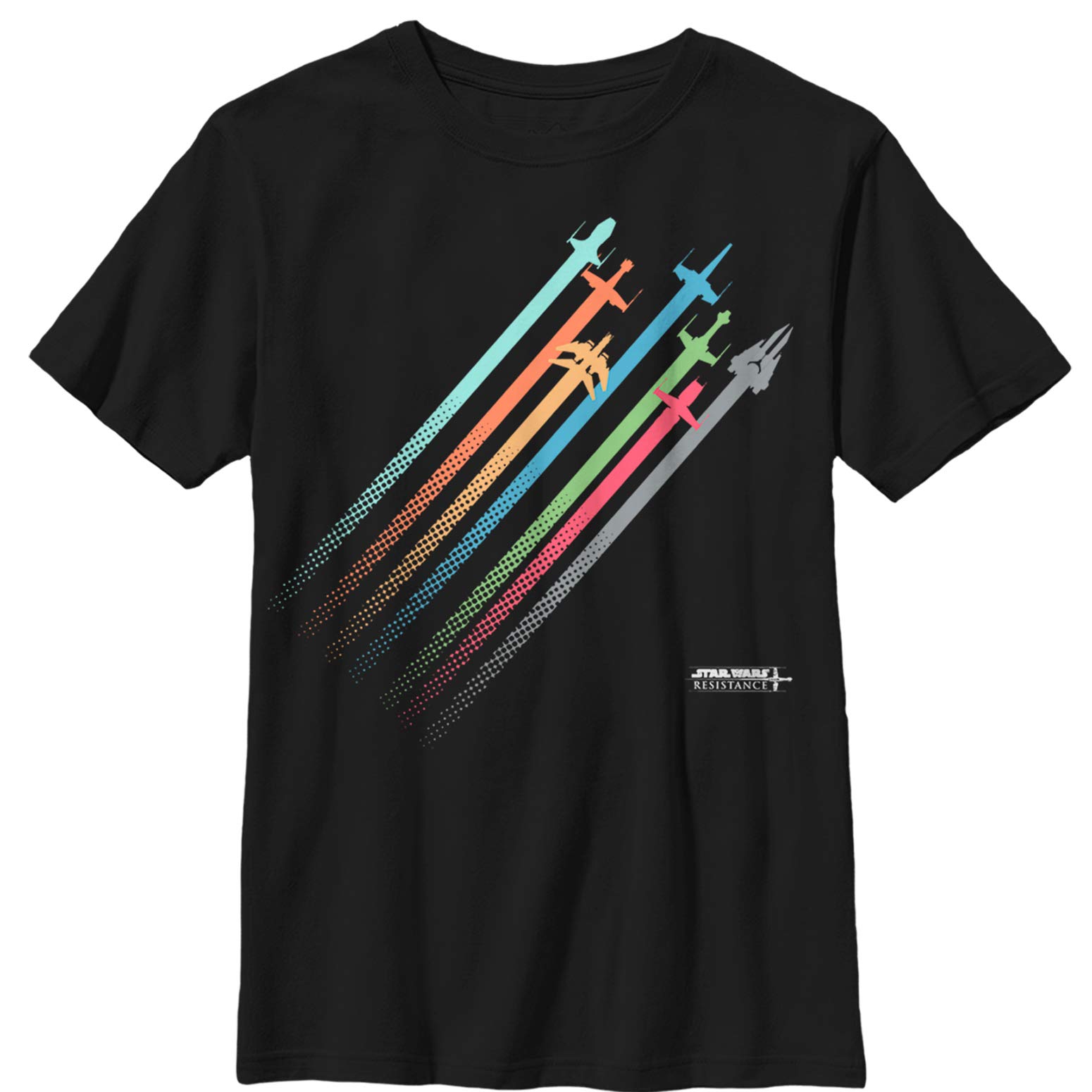 Star Wars Rainbow Ship Boys T-Shirt for Cosplay & Daily Wear