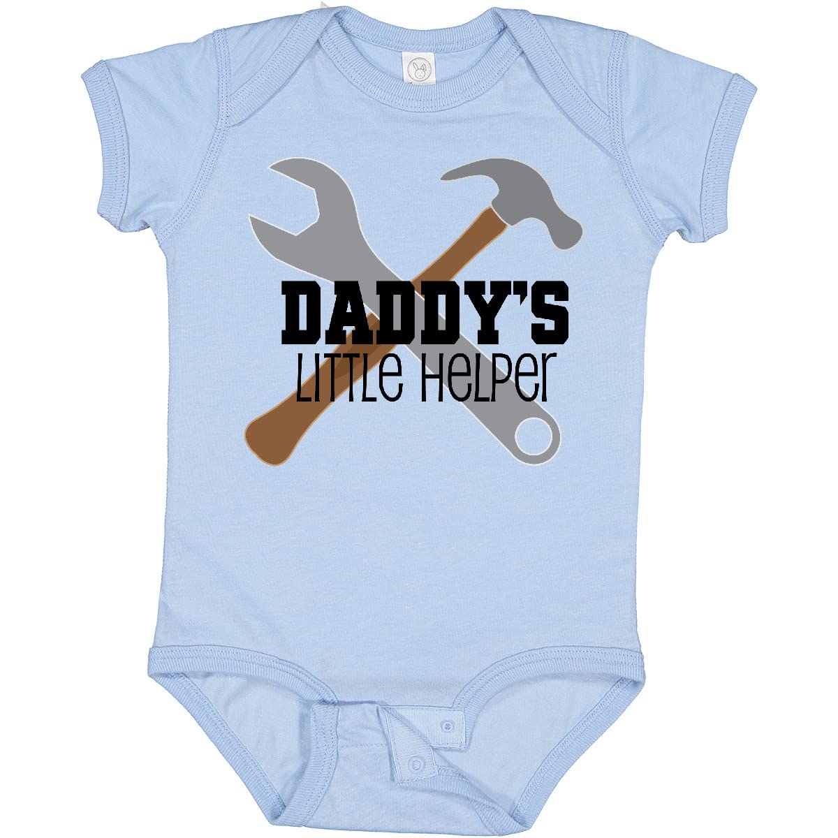 Inktastic Daddy's Little Helper Tool Set Baby Bodysuit - Cute Construction Theme Onesie for Newborns & Infants - Perfect for Father's Day, Baby Showers & Family Photos