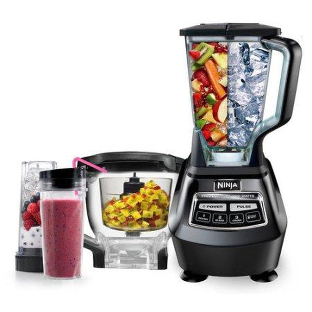 Ninja BL771 Mega Kitchen System Pro - 3-in-1 Food Processor, Blender & Dough Mixer for Smoothies, Dough & Meal Prep - Perfect for Home Cooking & Healthy Lifestyle