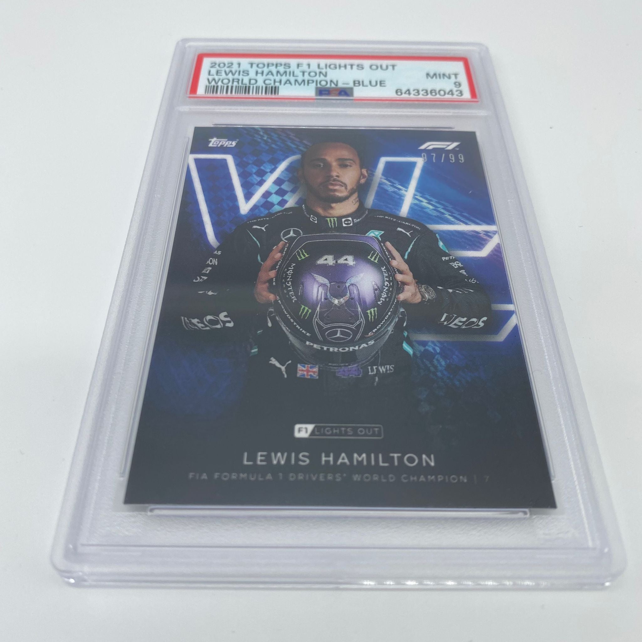 PSA 9 Graded 97/99 Lewis Hamilton Formula 1 World Champion Trading Card - Perfect for F1 Collectors, Sports Memorabilia Fans, and Investment Collectibles
