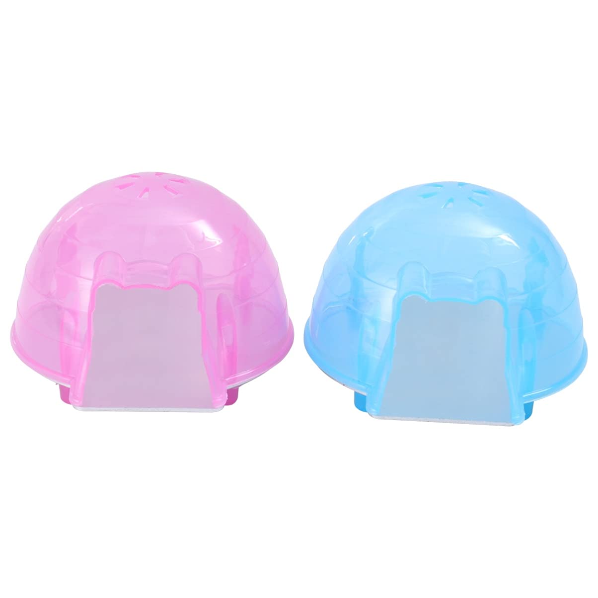 Baluue 2pcs Dwarf Hamster Hideout & Guinea Pig Cage Accessories - Small Animal House, Chinchilla Hideaway, Mini Pet Toys for Hamster Cage Enrichment and Cozy Playtime