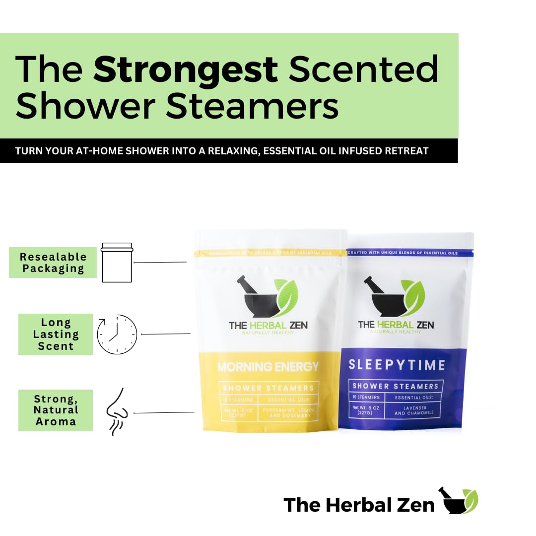 Luxury Aromatherapy Shower Steamers Gift Set - 100% Natural Lavender & Eucalyptus Shower Bombs for Relaxation | Made in USA | Perfect Spa Gift for Women, Birthday Present & Self-Care Routine