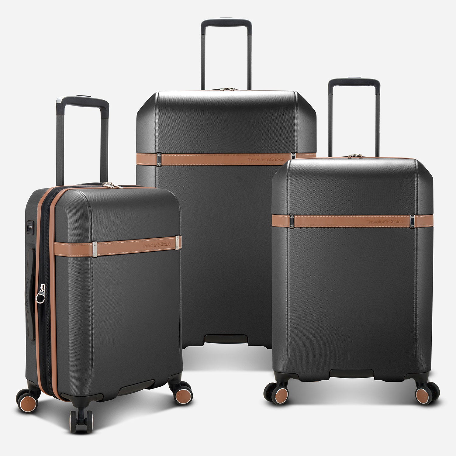 Premium Candlewood 3-Piece Luggage Set with Spinner Wheels - Lightweight Expandable Suitcase for Travel, Business & Vacation (Black) - Perfect for Airplane Carry-On & Checked Baggage
