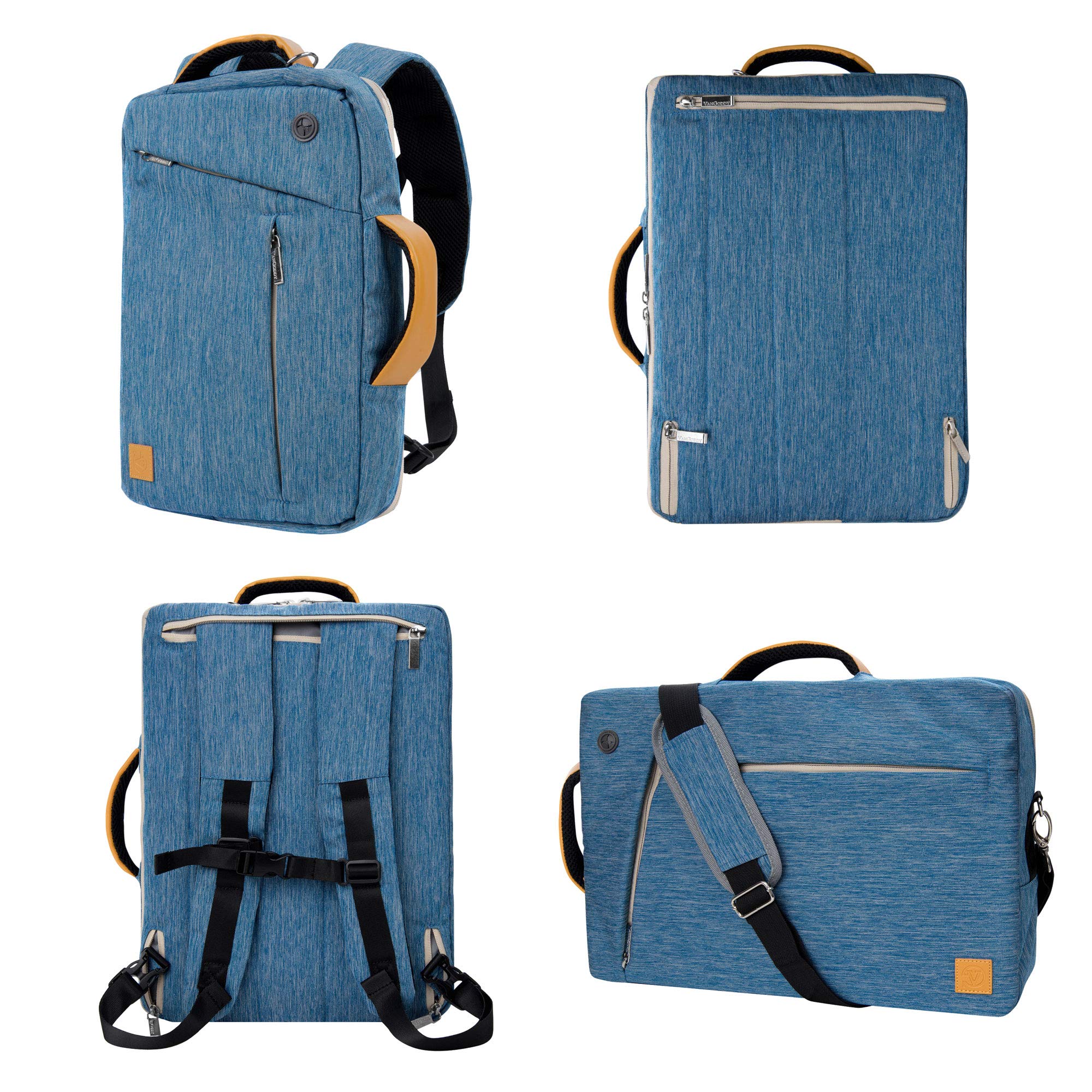 ROXIE 14 Inch Laptop Backpack for MacBook Pro 14 & Air 13 - Convertible Shoulder Bag with iPad Pro 13 Compatibility | Perfect for Work, Travel & College Students