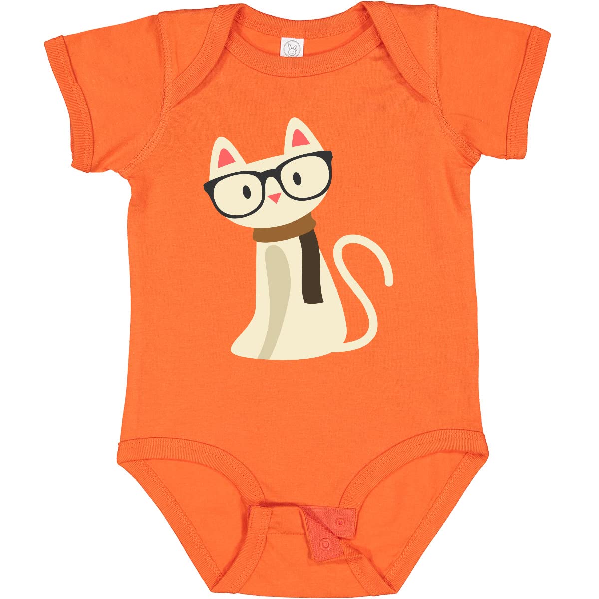 Inktastic Hipster Cat Baby Bodysuit - Cute Graphic Onesie for Infants & Toddlers - Perfect for Playdates, Photo Shoots & Everyday Wear