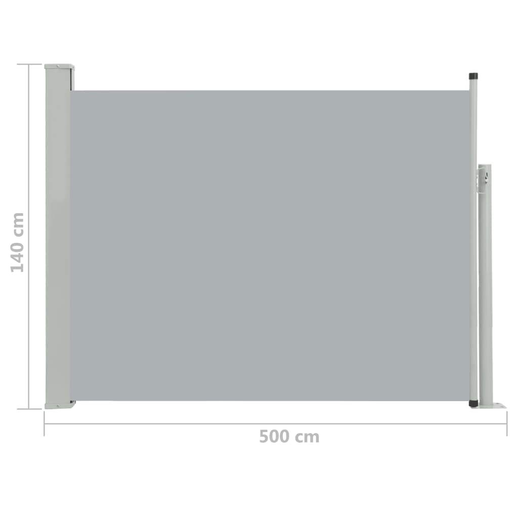 Waterproof Retractable Side Awning Privacy Screen - 39.4