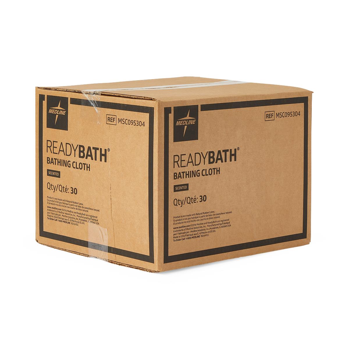 ReadyBath Total Body Cleansing Washcloths - Standard Weight, Soft & Absorbent Bath Towels for Adults & Seniors - Ideal for Bathing, Showering & Personal Hygiene Care